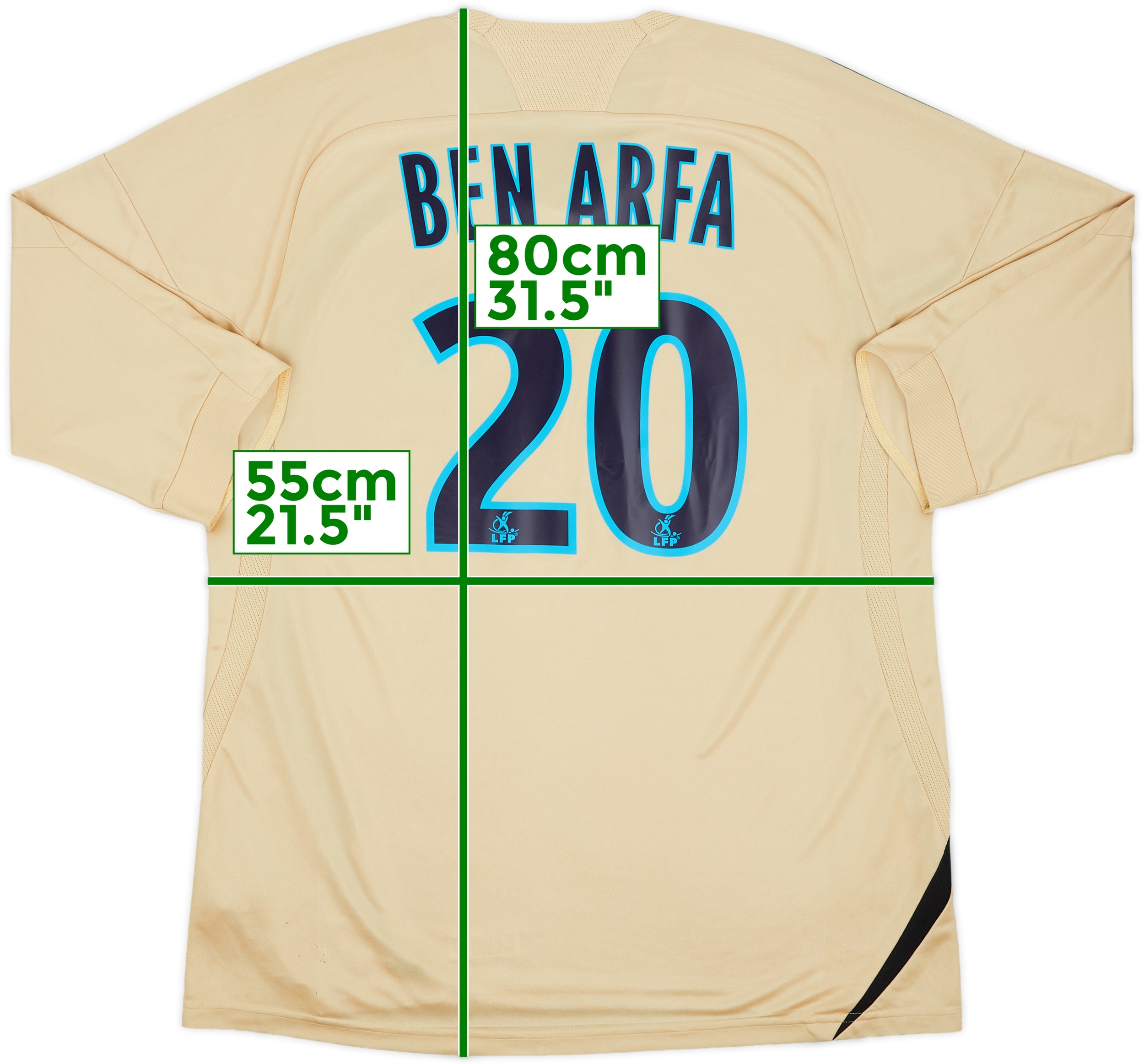 Ben Arfa様 2008-09 Olympique Marseille Third Shirt Ben Arfa #20 - 7/10