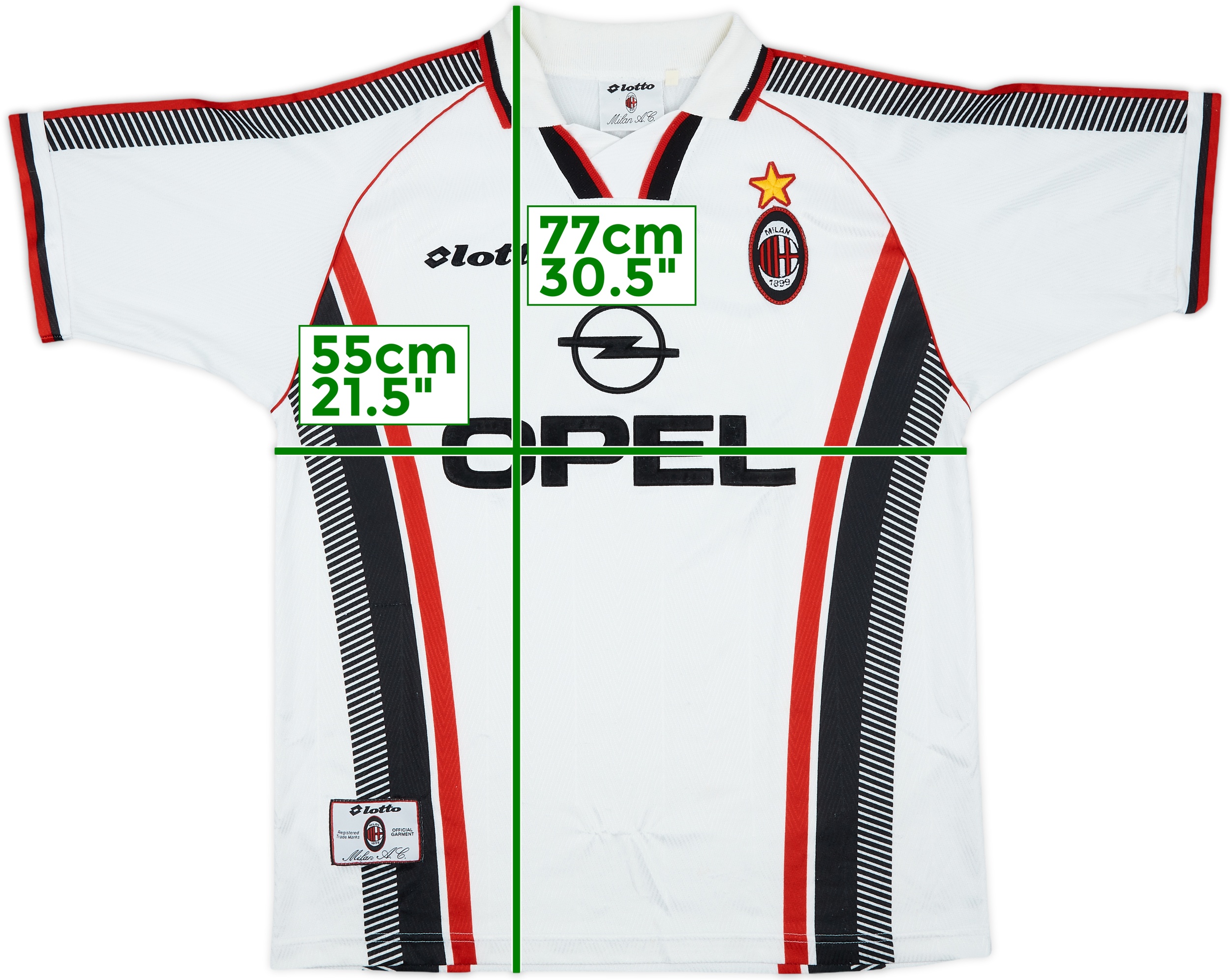1997-98 AC Milan Away Shirt - 9/10 - (L)