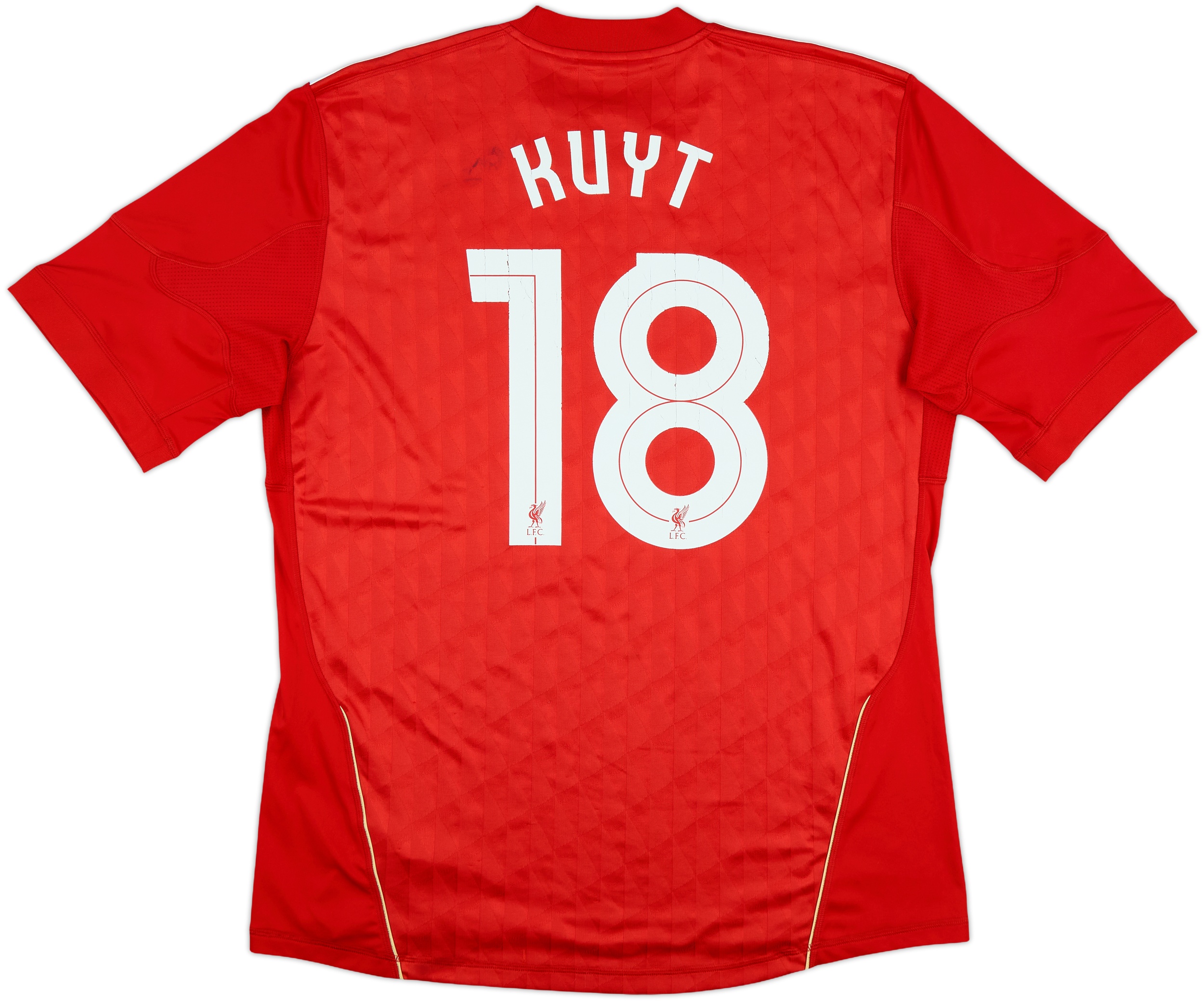 2010-12 Liverpool Home Shirt Kuyt #18 - 5/10 - (XL)