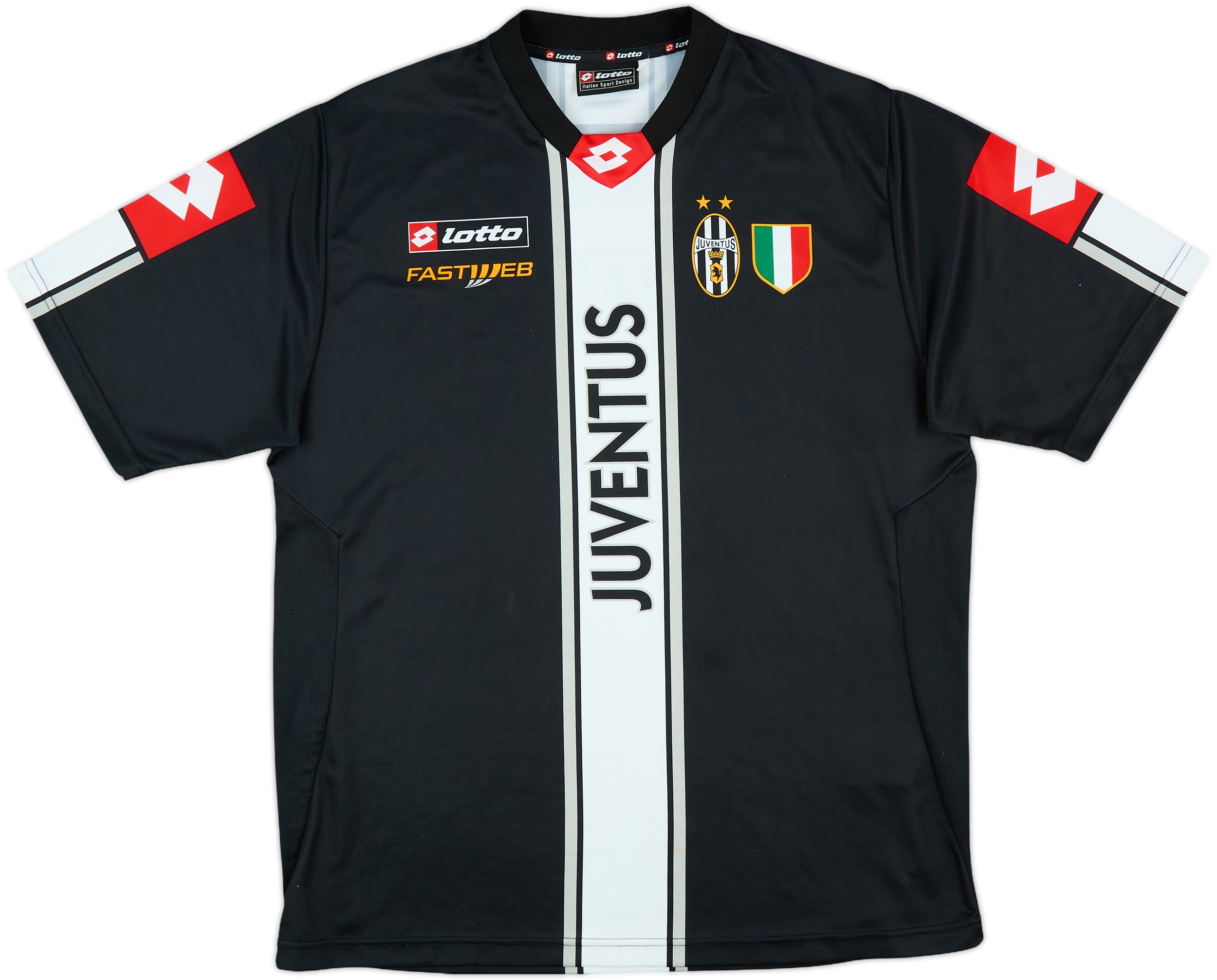 Juventus Lotto 2002-2003 Home Football Shirt Size L White