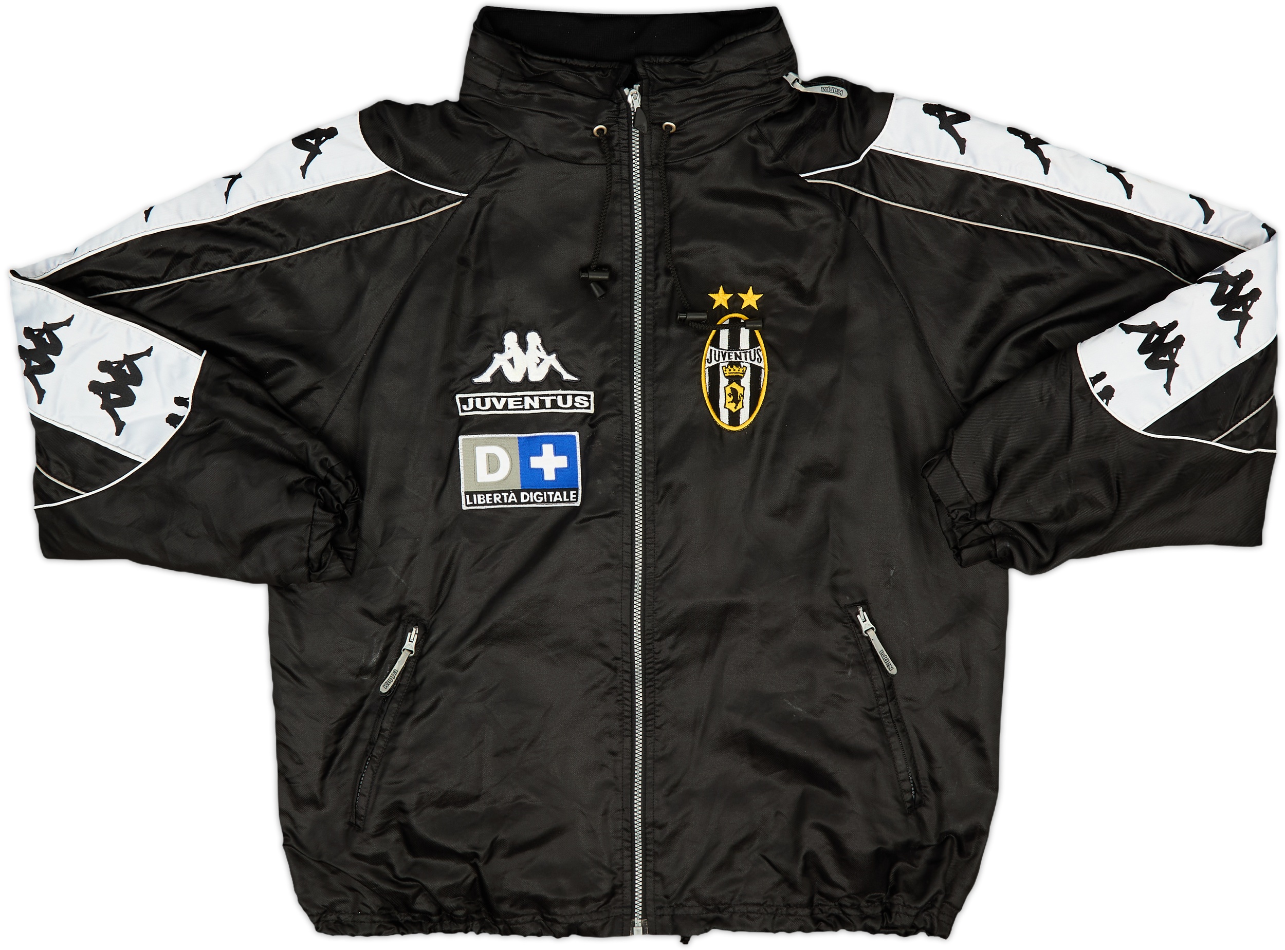 新発売 1999-00 Juventus Kappa Hooded Rain Jacket - 8/10 - (M) ウェア
