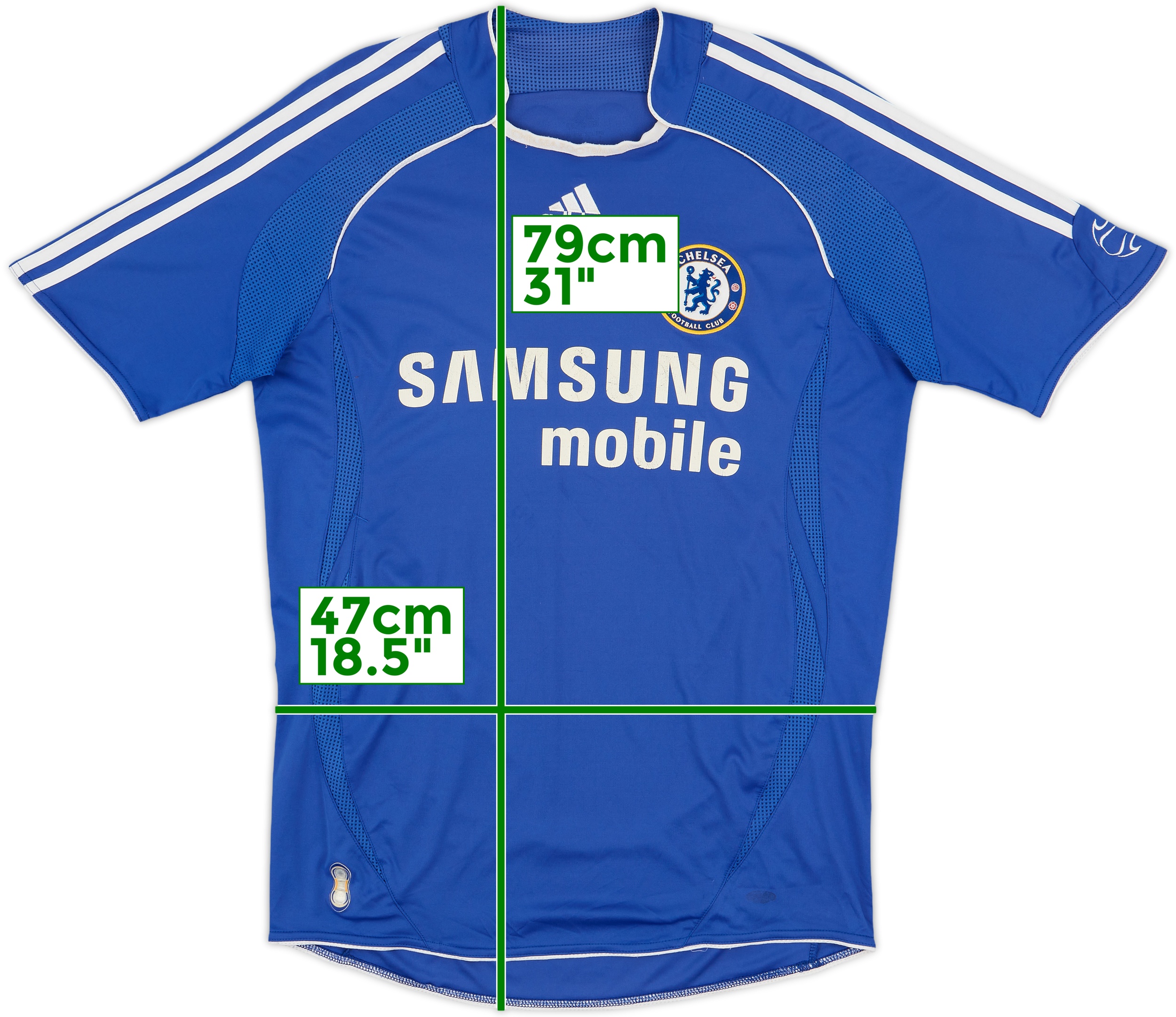2006-08 Chelsea Home Shirt Drogba #11 - 7/10 - (L)