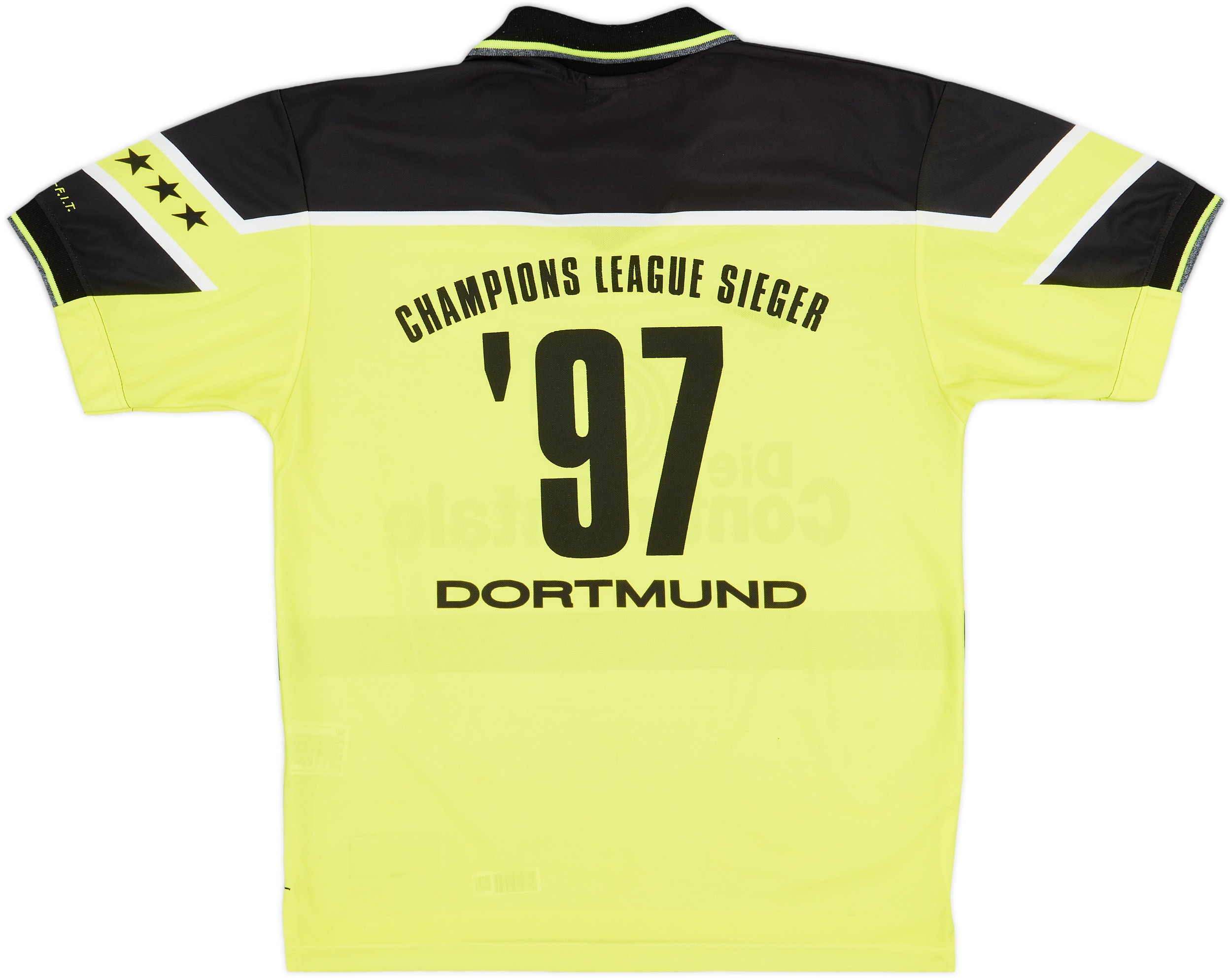 1997-98 Borussia Dortmund Home Shirt Champions League Sieger