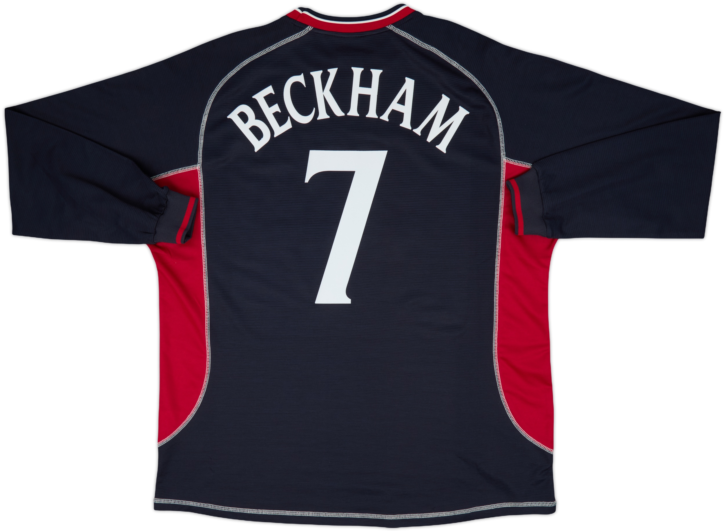 2000-01 Manchester United Third L/S Shirt Beckham #7 - 10/10