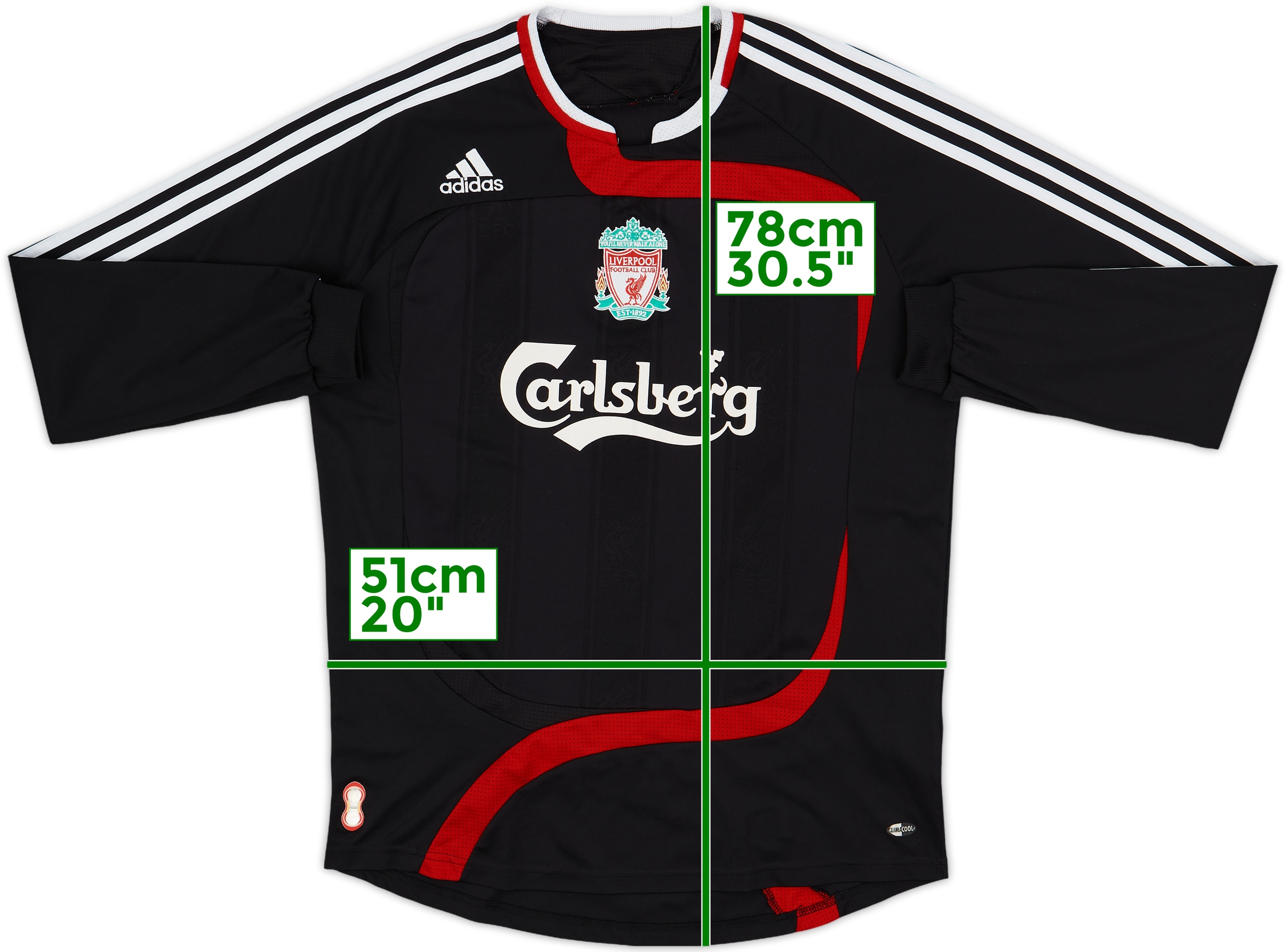 2007-08 Liverpool Third L/S Shirt Torres #9 - 8/10 - (L)