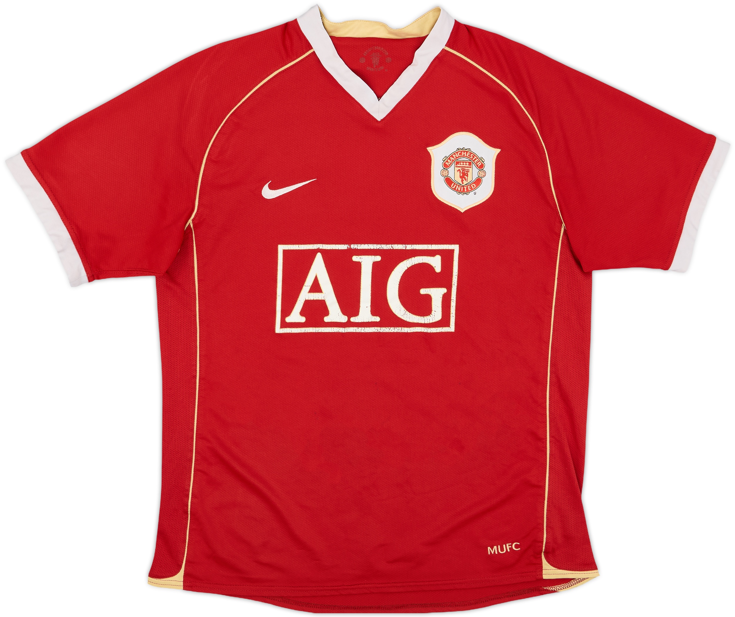 1996-98 Manchester United Home Shirt Beckham #10 - 6/10 - (XL)
