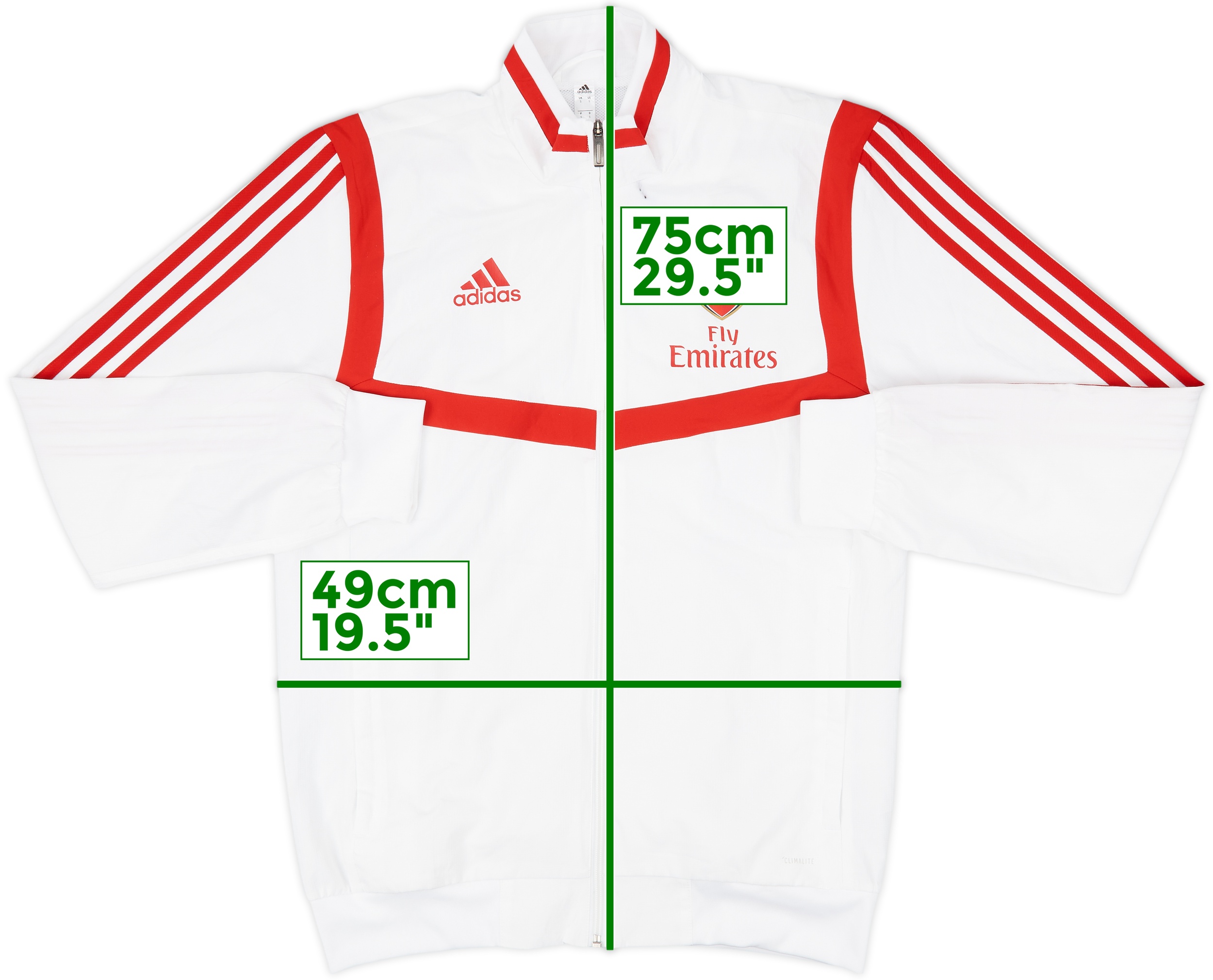 2019-20 Arsenal adidas Track Jacket - 6/10 - (S) 2019-20 Arsenal adidas Track Jacket - 6/10 - (S)