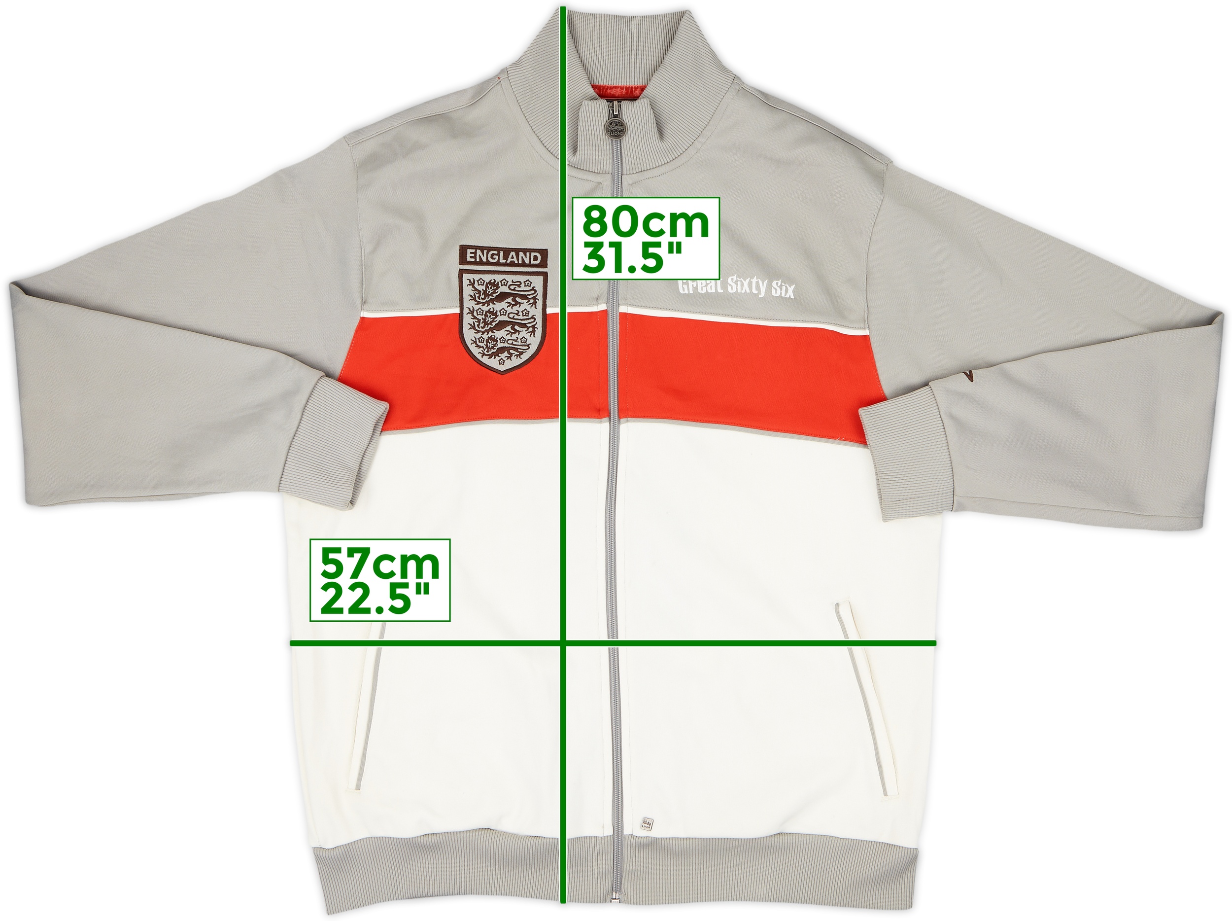 2008-09 England Great Sixty Six Umbro Track Jacket - 6/10 - (XL) 2008-09 England Great Sixty Six Umbro Track Jacket - 6/10 - (XL)