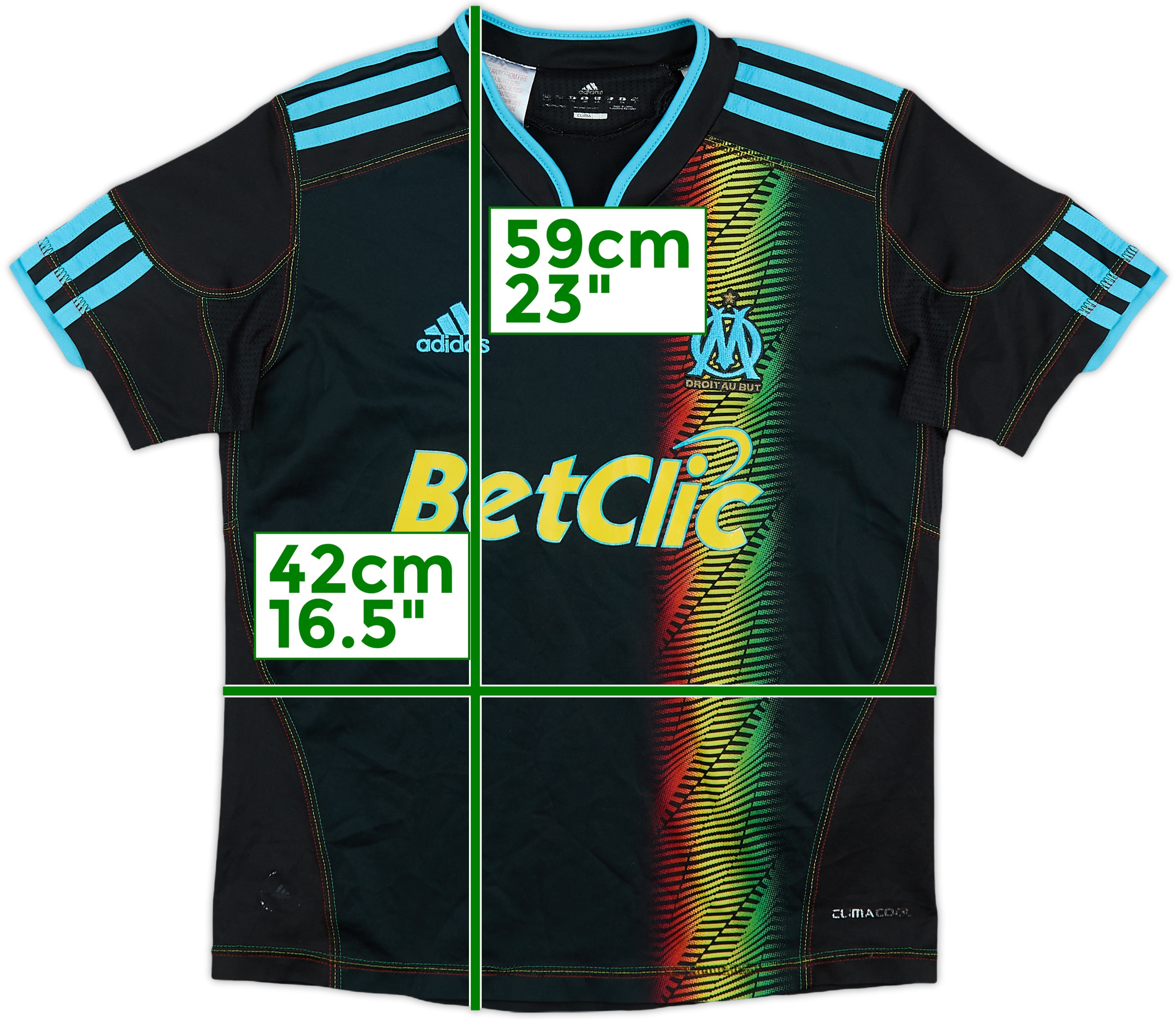 ウェア Olympique Marseille 2009 2010 3rd Olympique de Marseille 2009/10 Third Shirt (Niang #11) (XL