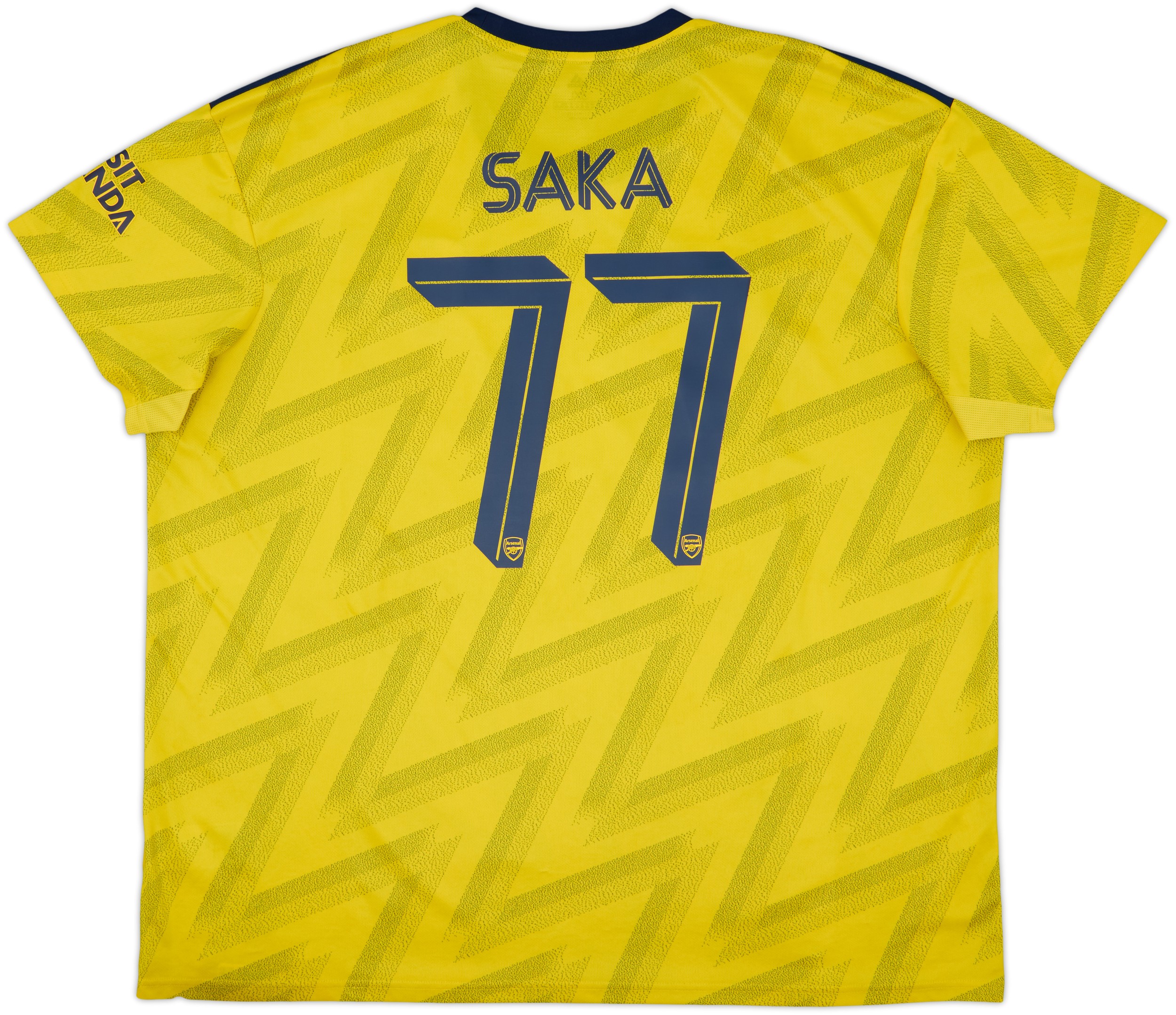 2019-20 Arsenal Away Shirt Saka #77 - 9/10 - (3XL)