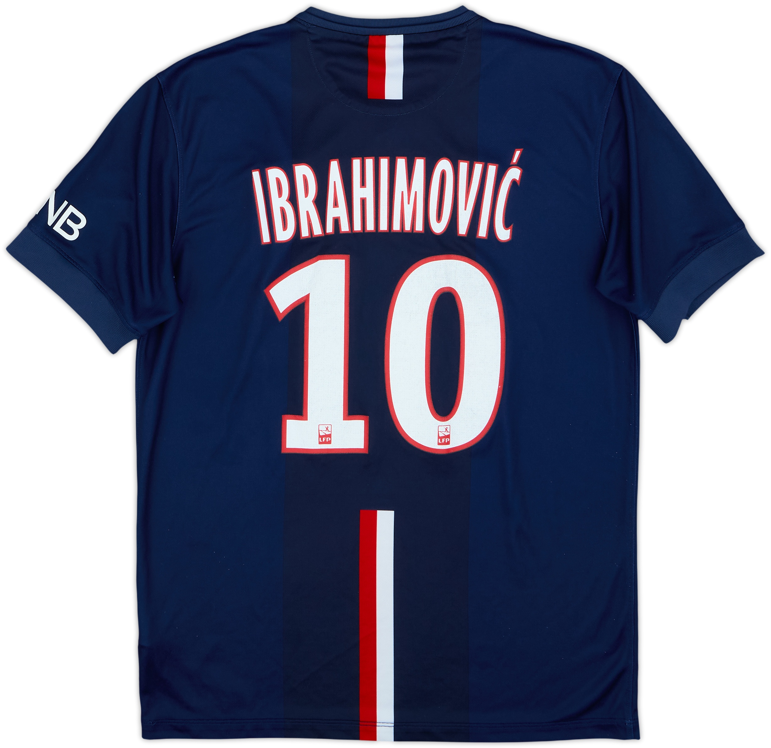 2014-15 Paris Saint-Germain Home Shirt Ibrahimovic #11 - 6/10 - (M)