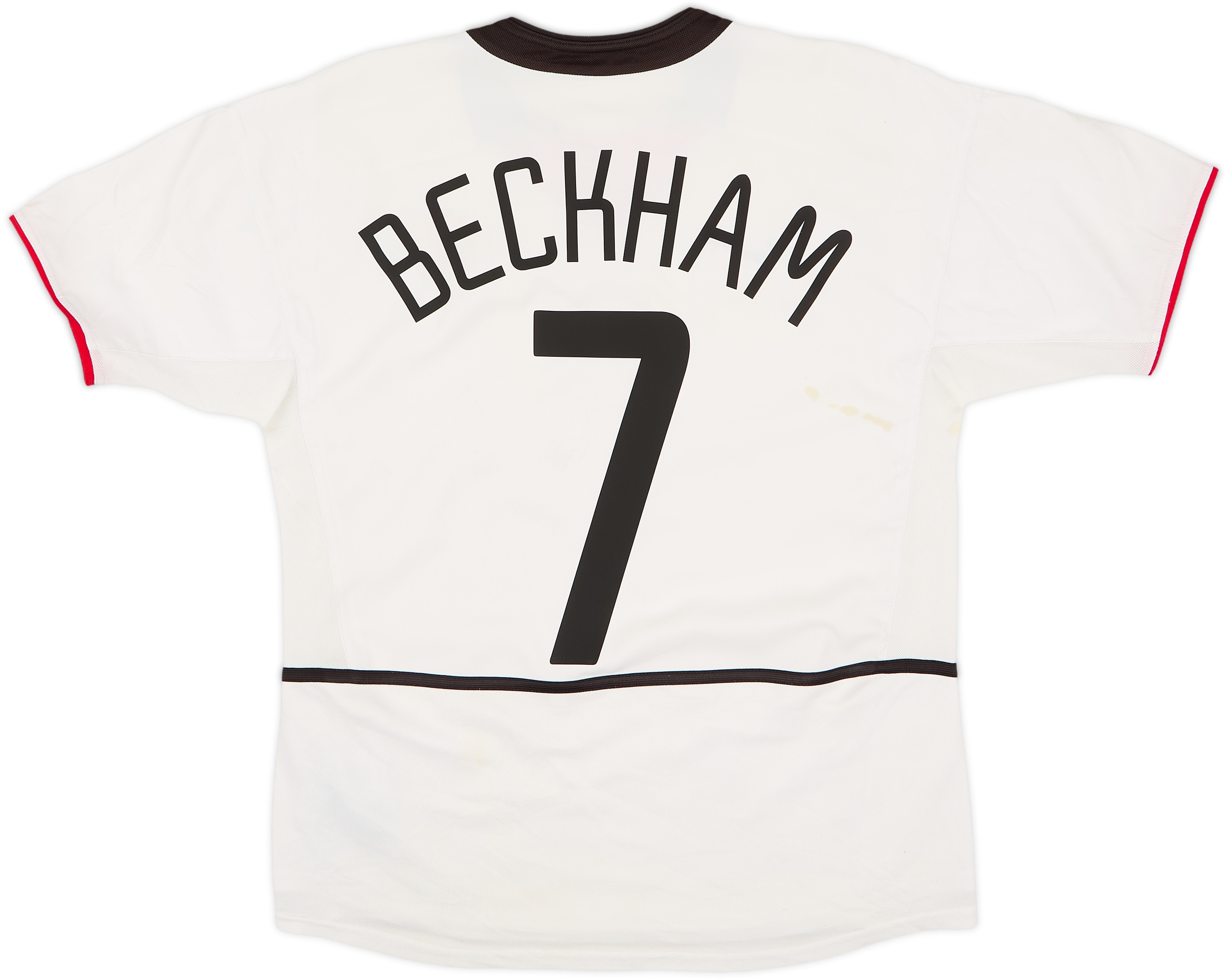 2002-03 Manchester United Away Shirt Beckham #7 - 7/10 - (XL.Boys)