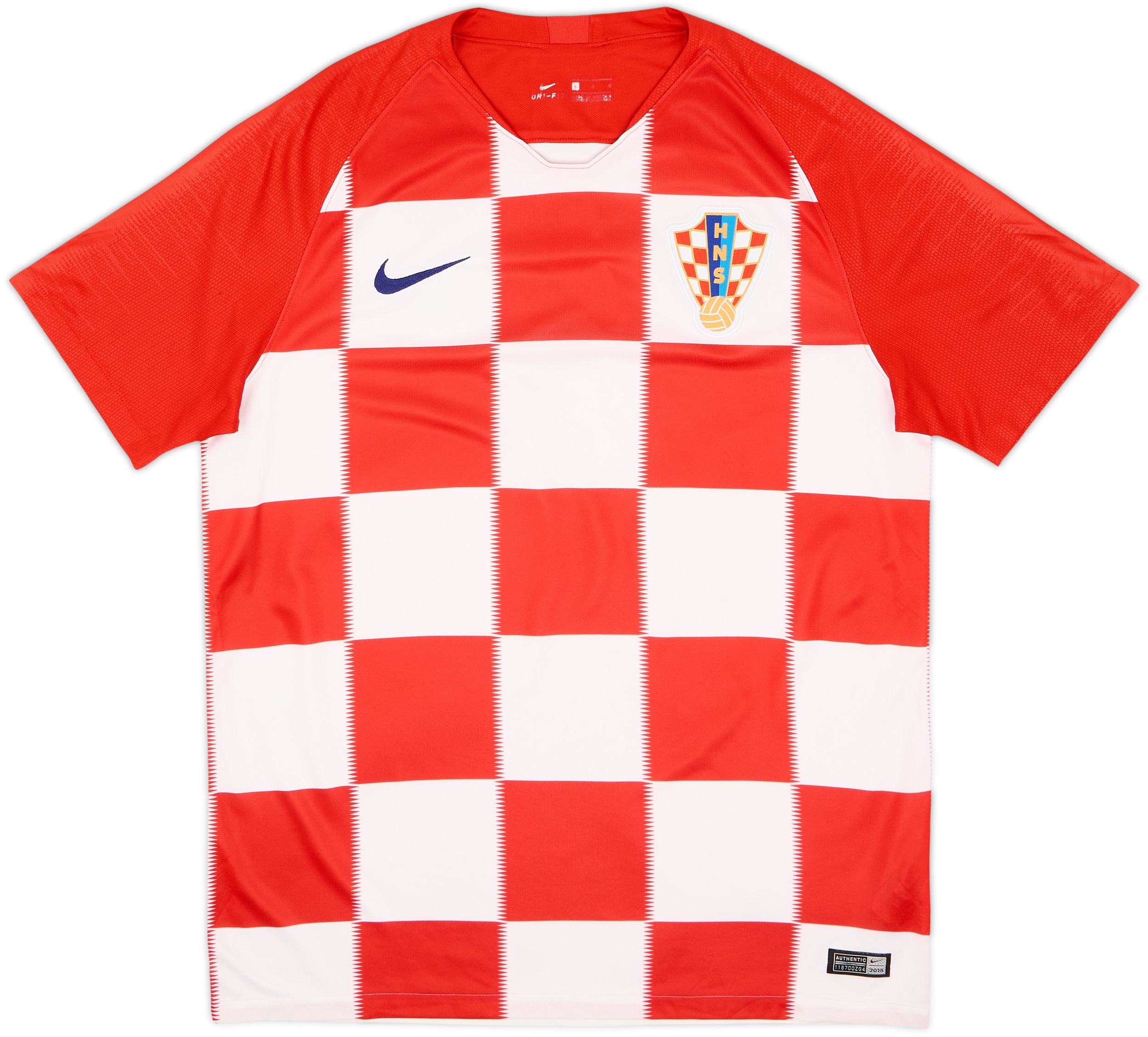 2018-19 Croatia Home Shirt - 9/10 - (L)