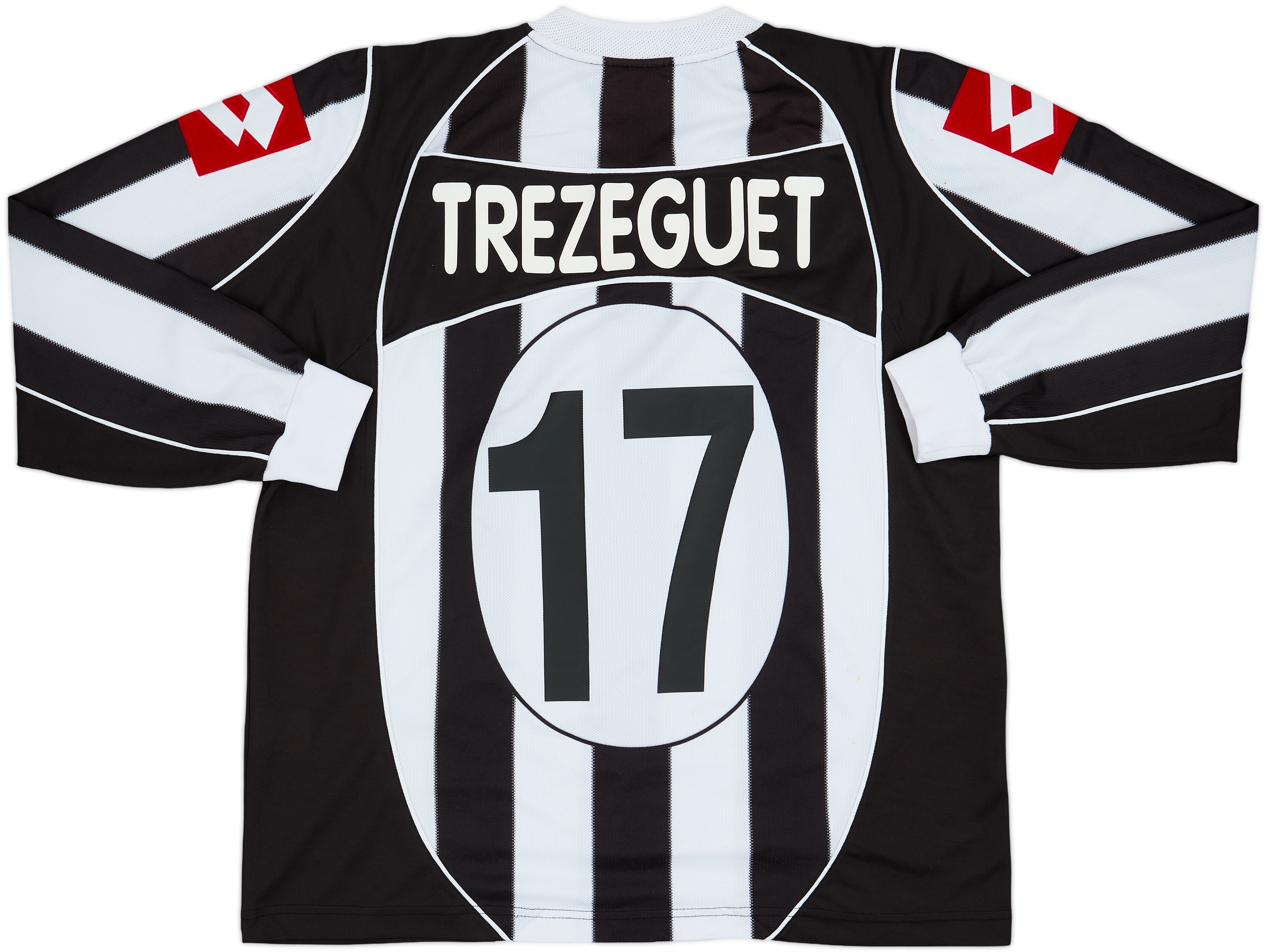 2002-03 Juventus European Home L/S Shirt Trezeguet #17 - 7/10 - (XL)