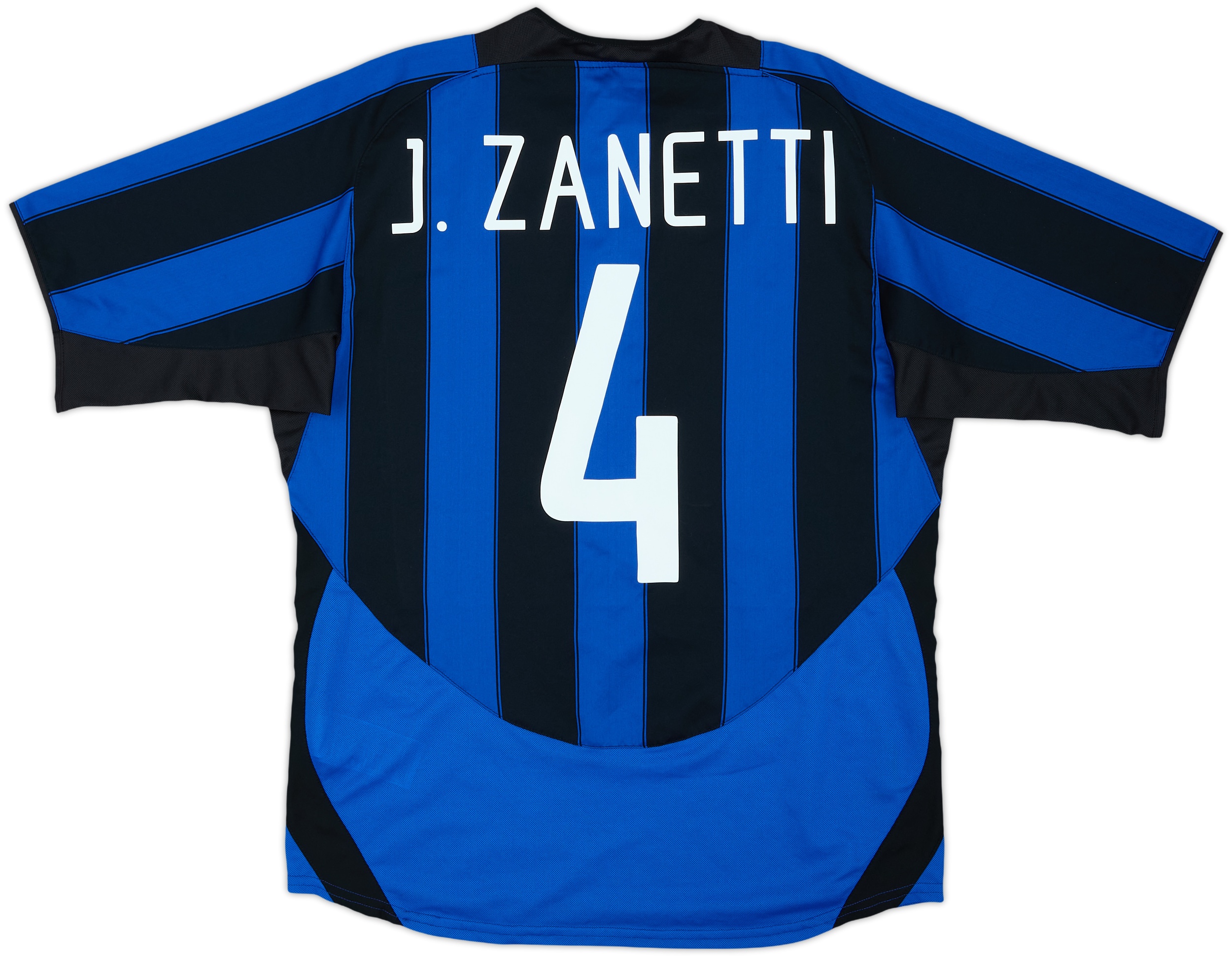 2003-04 Inter Milan Home Shirt J. Zanetti #4 - 8/10 - (M)