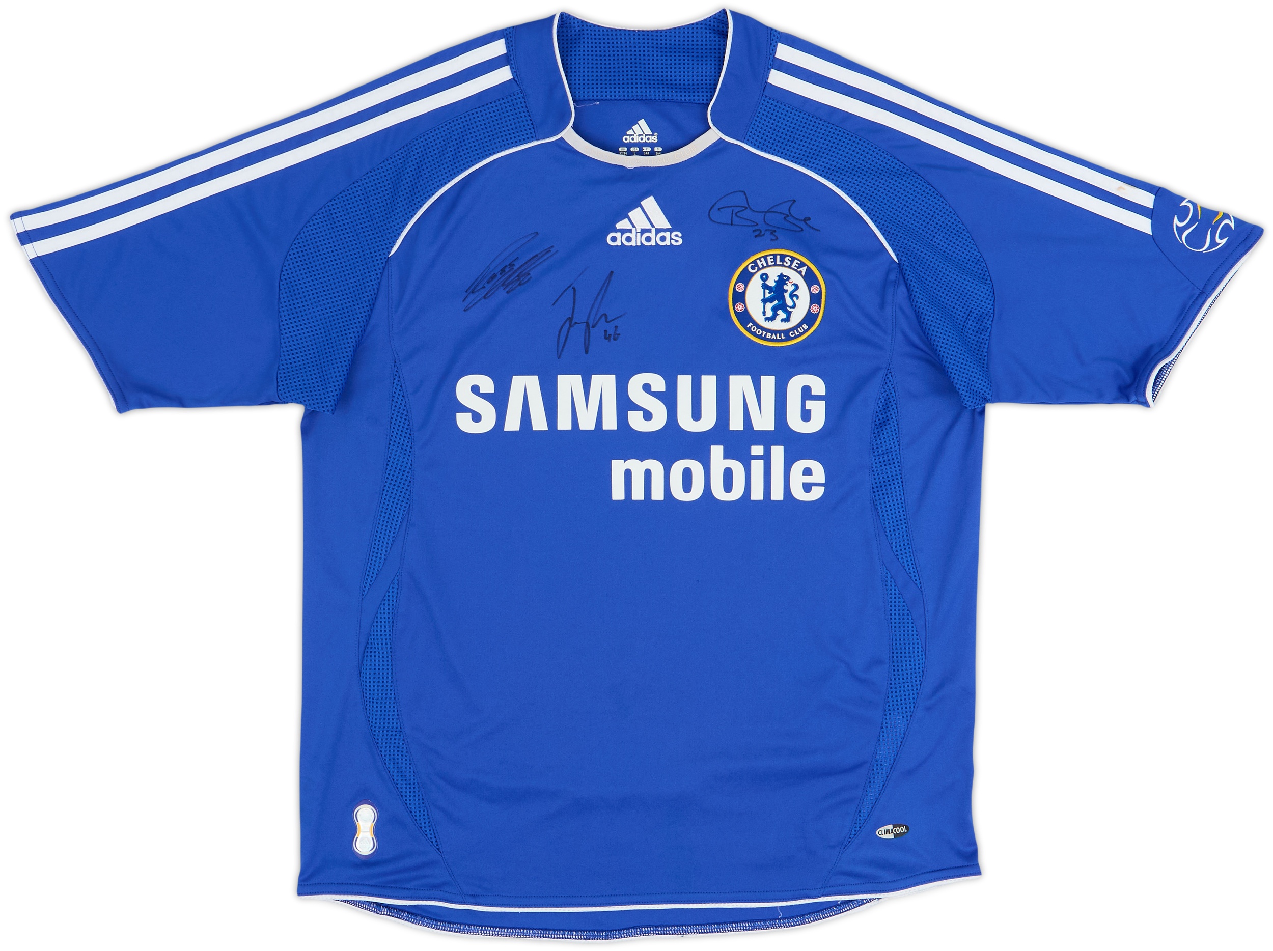 2006-08 Chelsea Signed Home Shirt - 8/10 - (L.Boys)