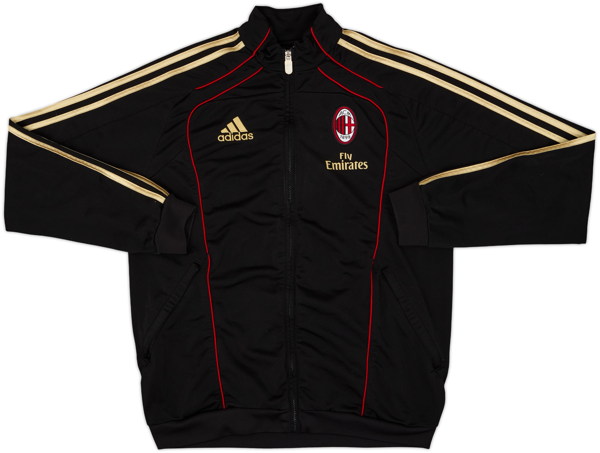 2010-11 AC Milan adidas Track Jacket - 8/10 - (XL.Boys)