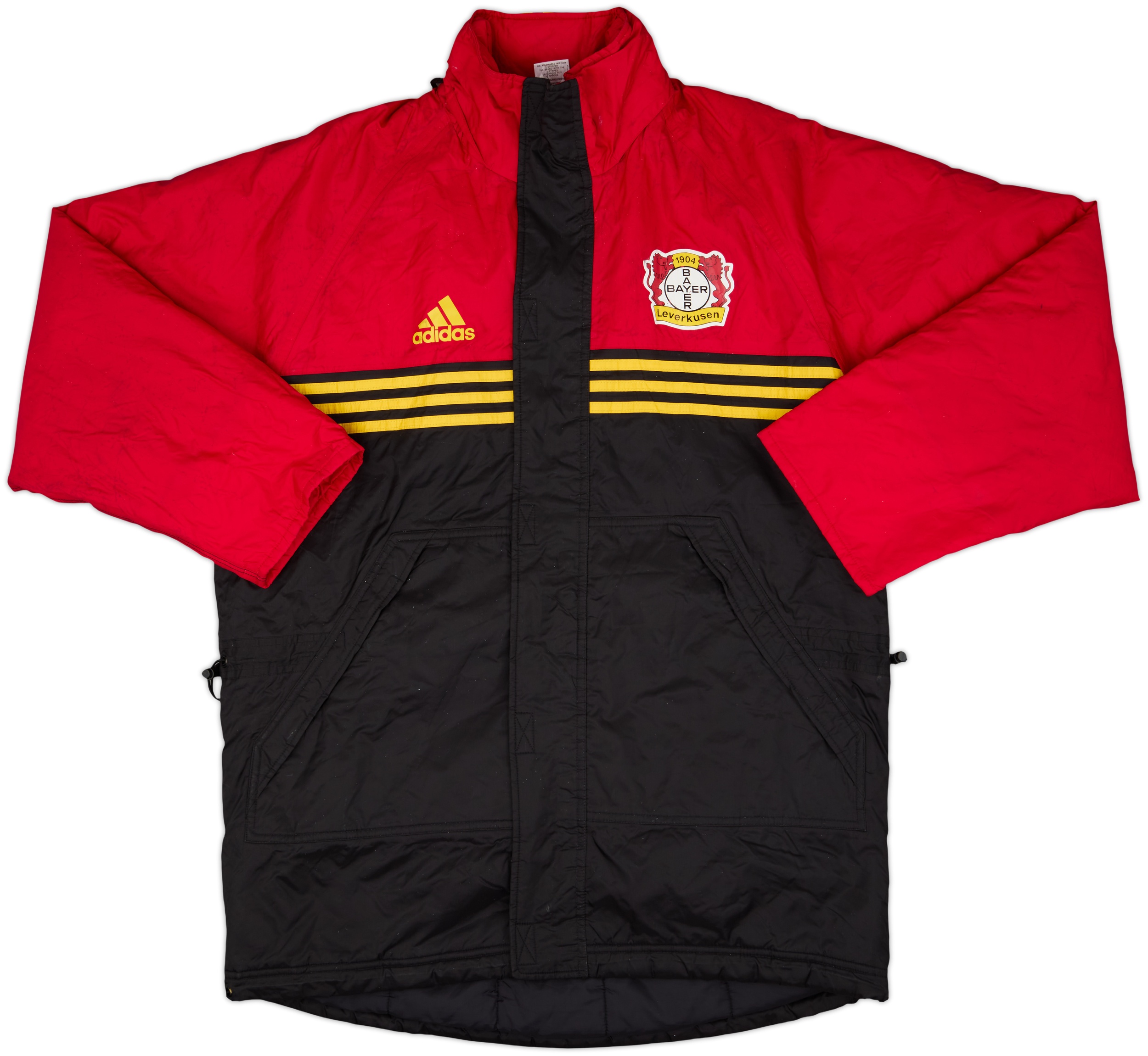 1998-99 Bayer Leverkusen adidas Padded Bench Coat - 6/10 - (M)