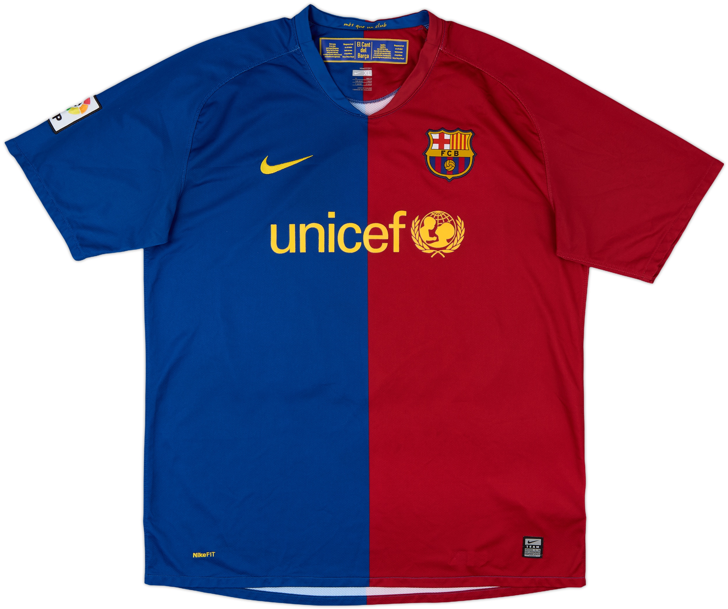 2008-09 Barcelona Home Shirt A.Iniesta #8 - 10/10 - (XL)