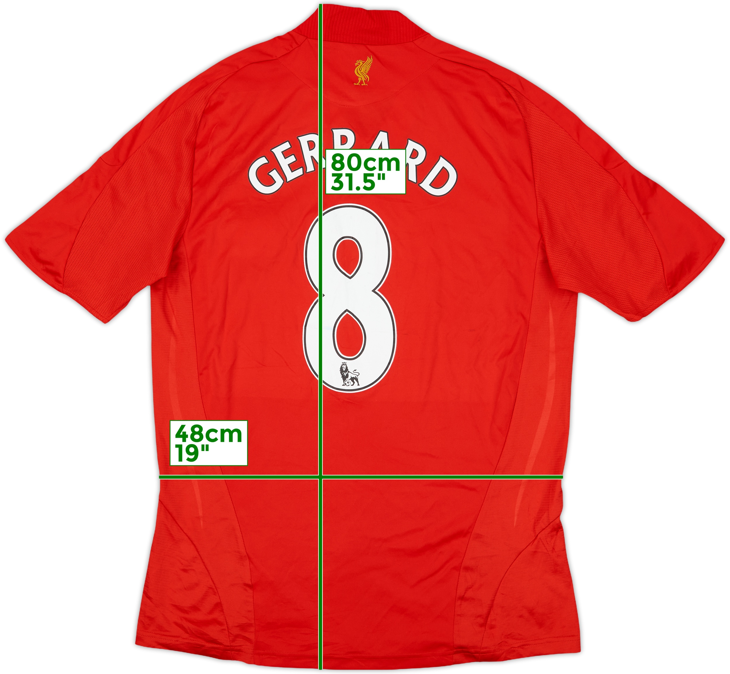 2006-08 Liverpool Home Shirt Gerrard #8 - 4/10 - (M)