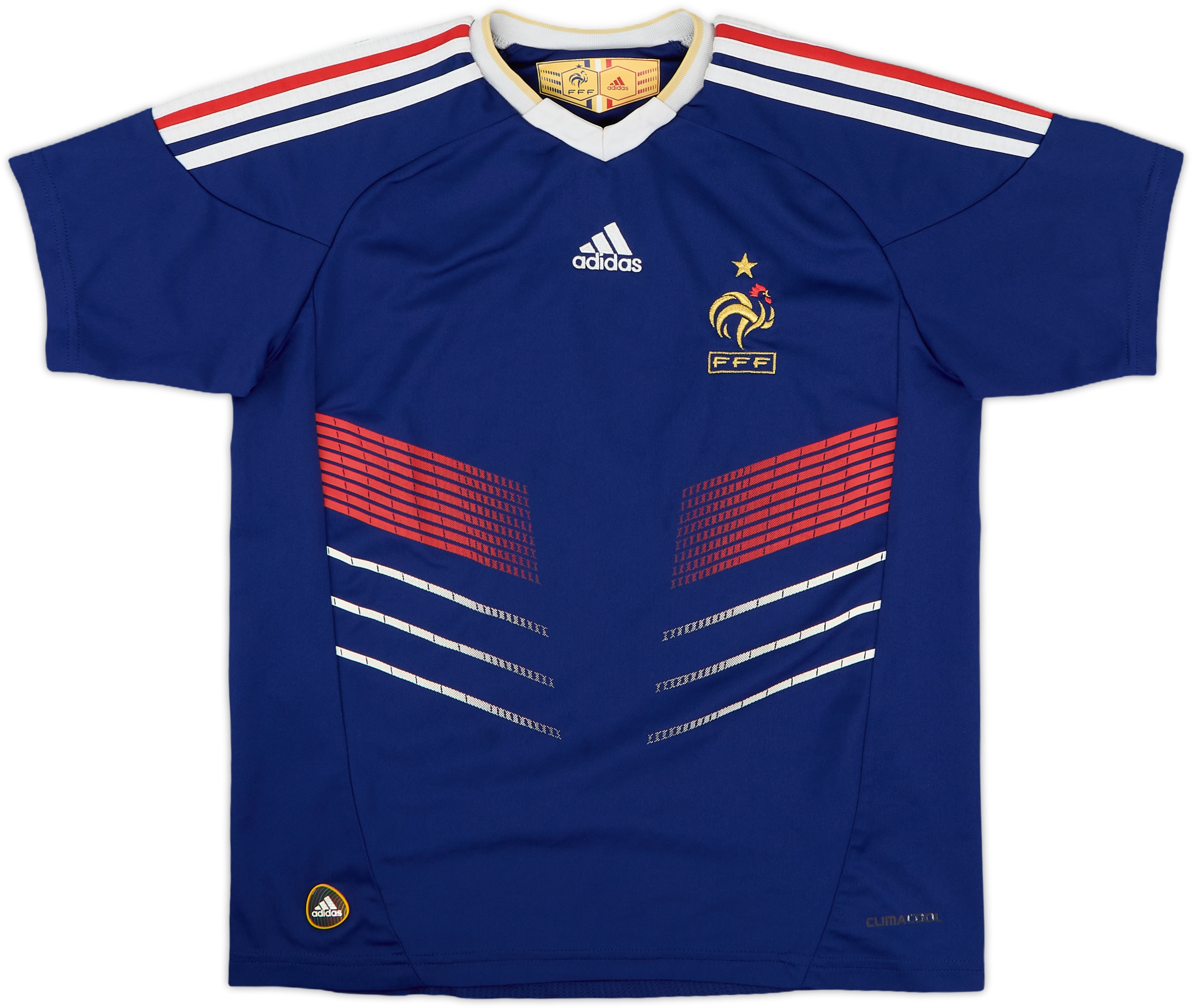 Maillot Domicile France 2009/10 – Adidas, Taille S, Homme, Manches Courtes, Occasion