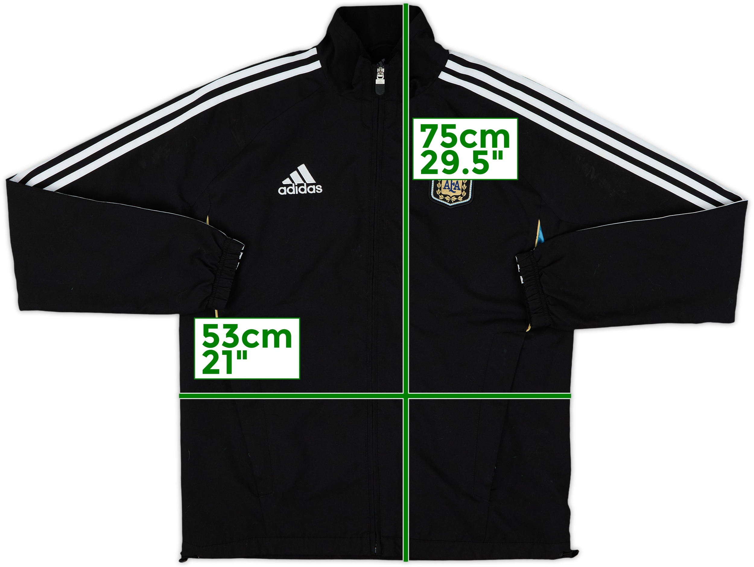 adidas Argentina Mens Full Zip DNA Track Jacket - Soccer
