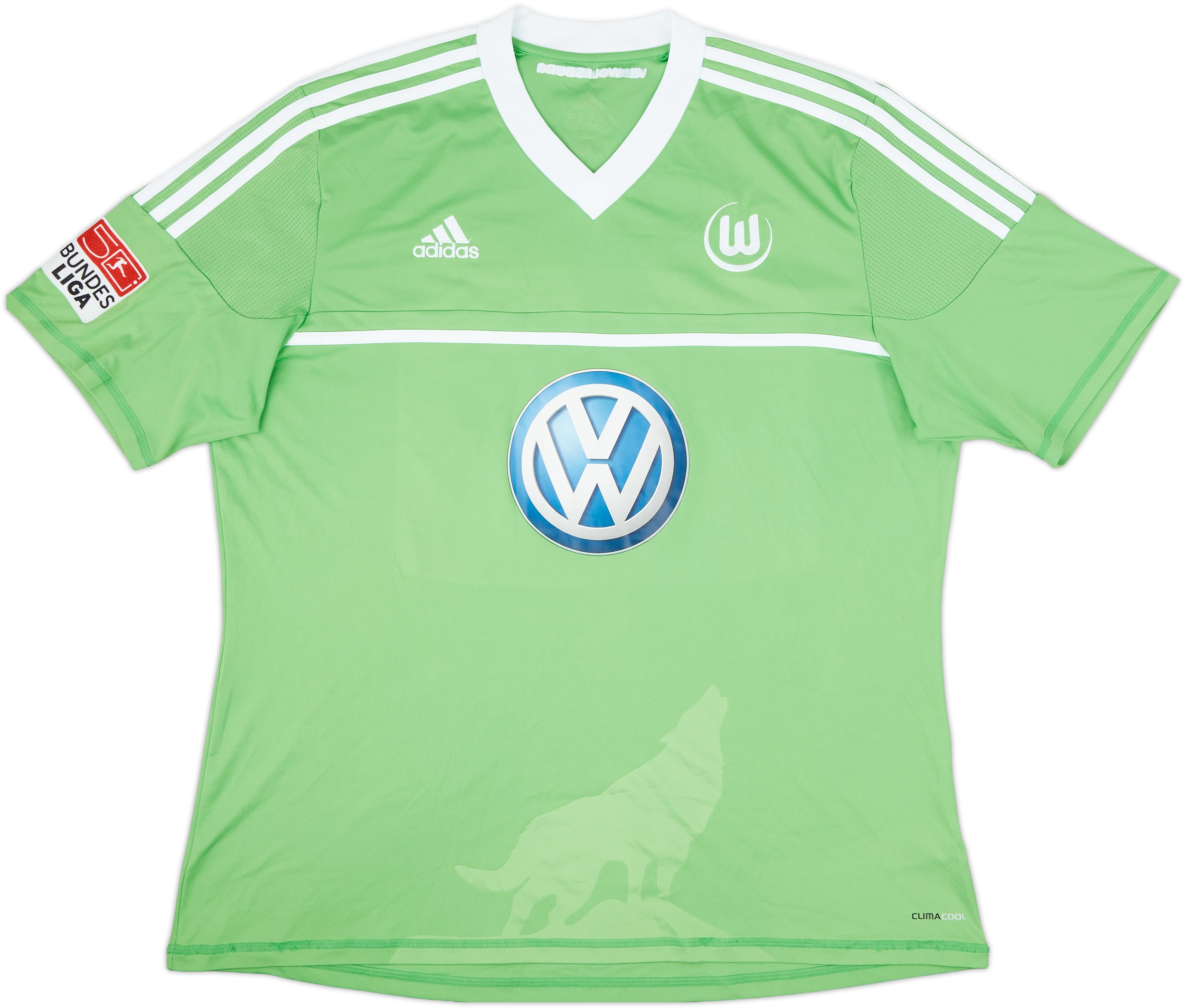 2012-13 Wolfsburg Home Shirt Helmes #33 - 8/10 - (XXL)