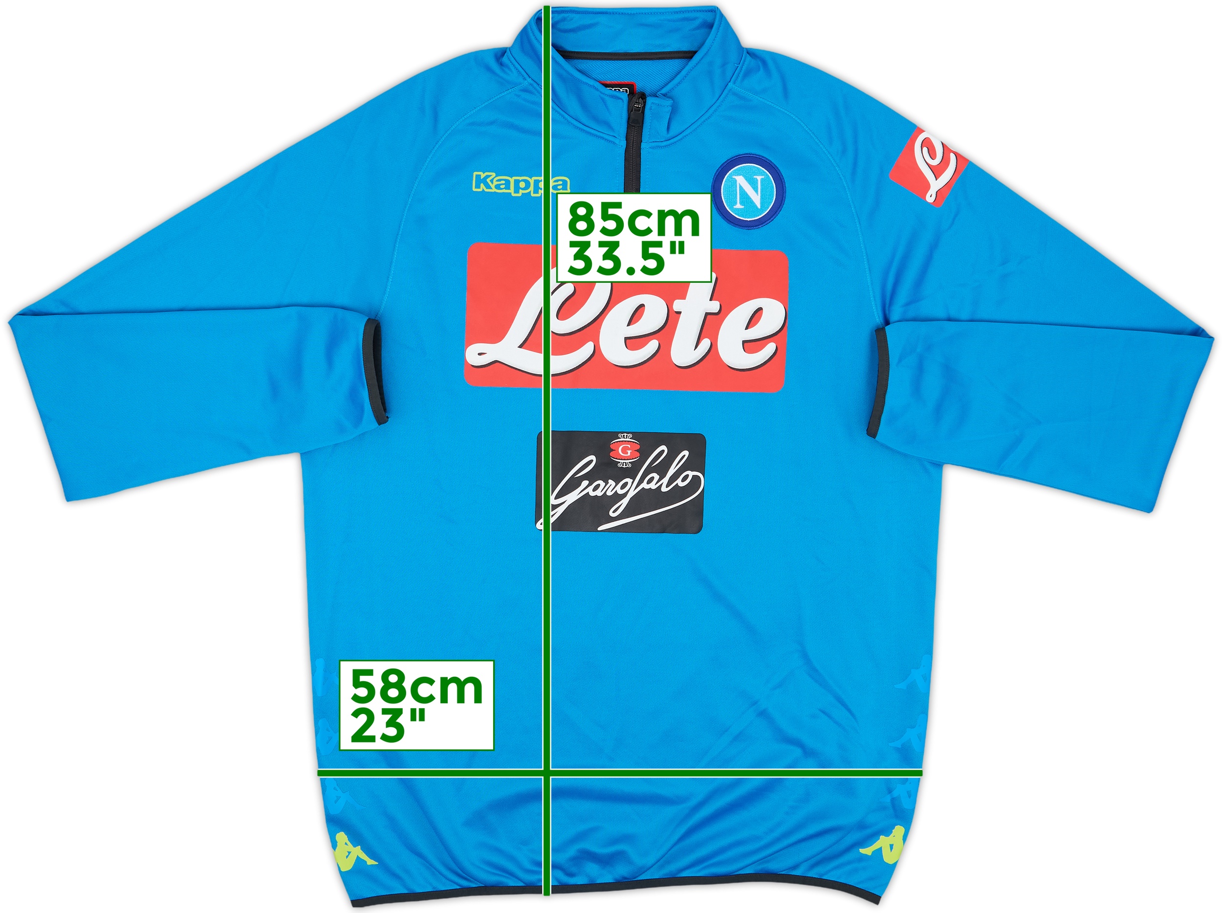 2018-19 Napoli Kappa 1/4 Zip Drill Top - 10/10 - (3XL)