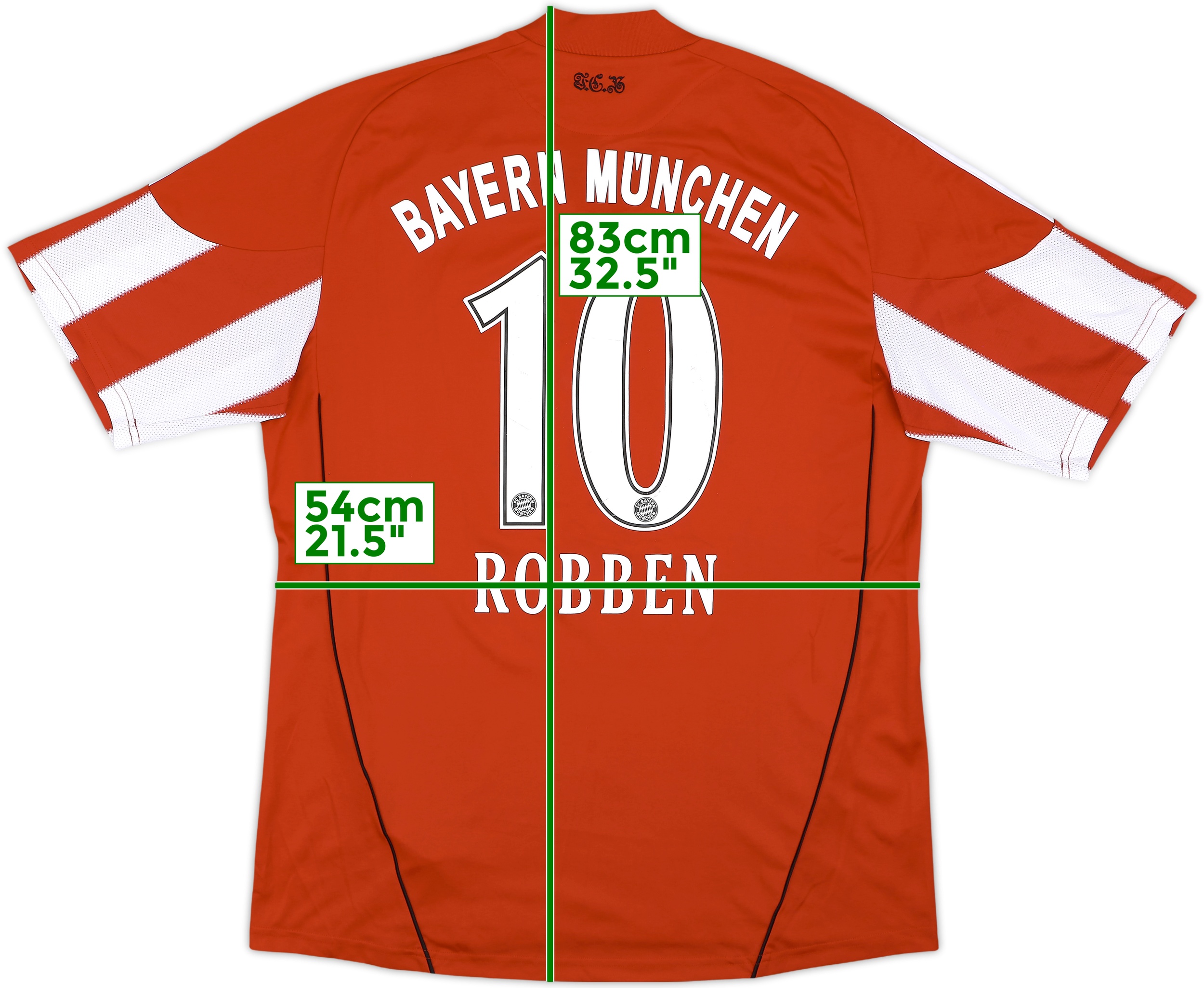 2010-11 Bayern Munich Home Shirt Robben #10 - 4/10 - (S)
