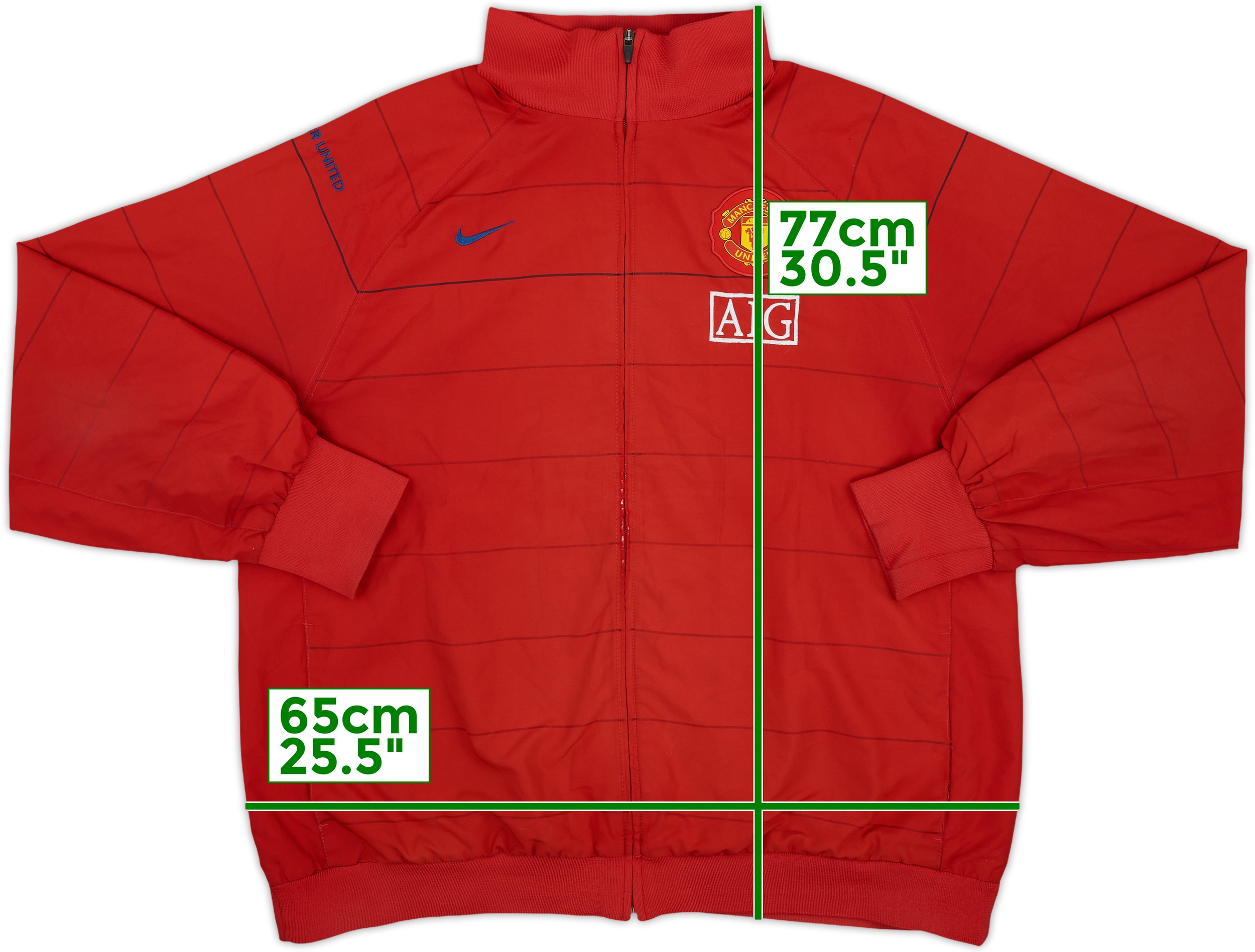 2008-09 Manchester United Nike Track Jacket - 6/10 - (XXL)
