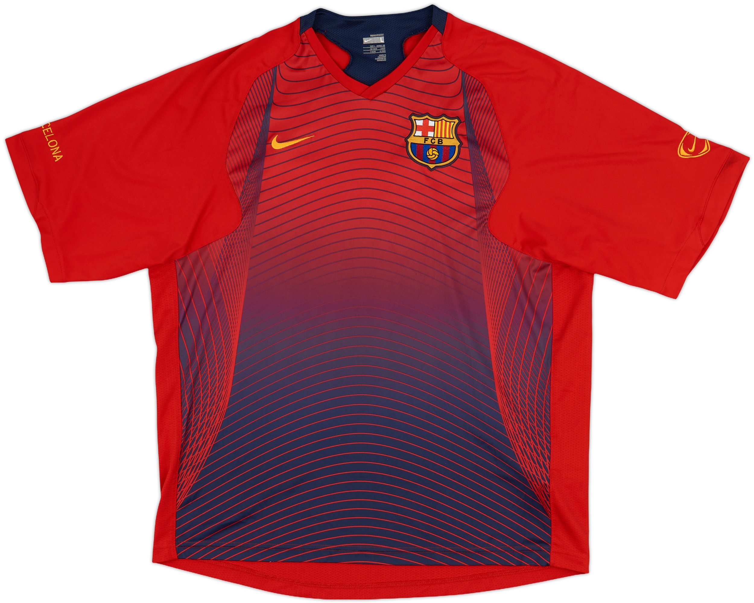 2007-08 Barcelona Nike Training Shirt - 9/10 - (L)