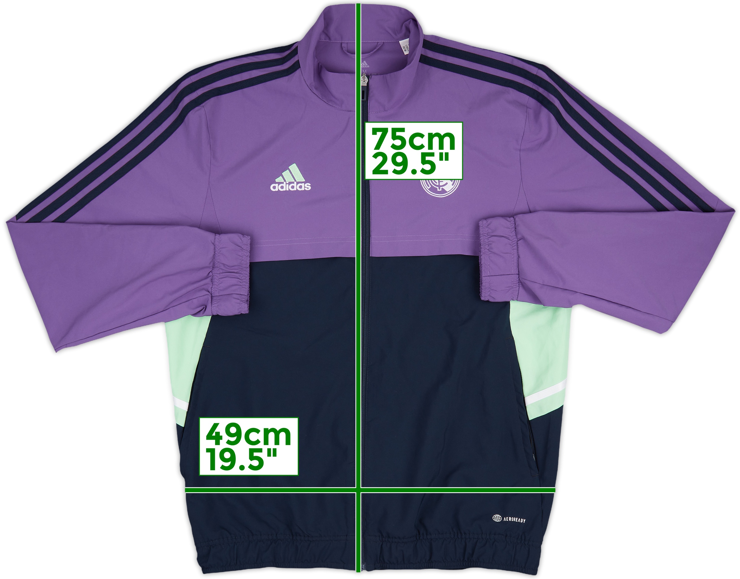 トップス adidas Real Madrid track jacket 2022-23 Real Madrid adidas Track Jacket - 9/10 - (M)
