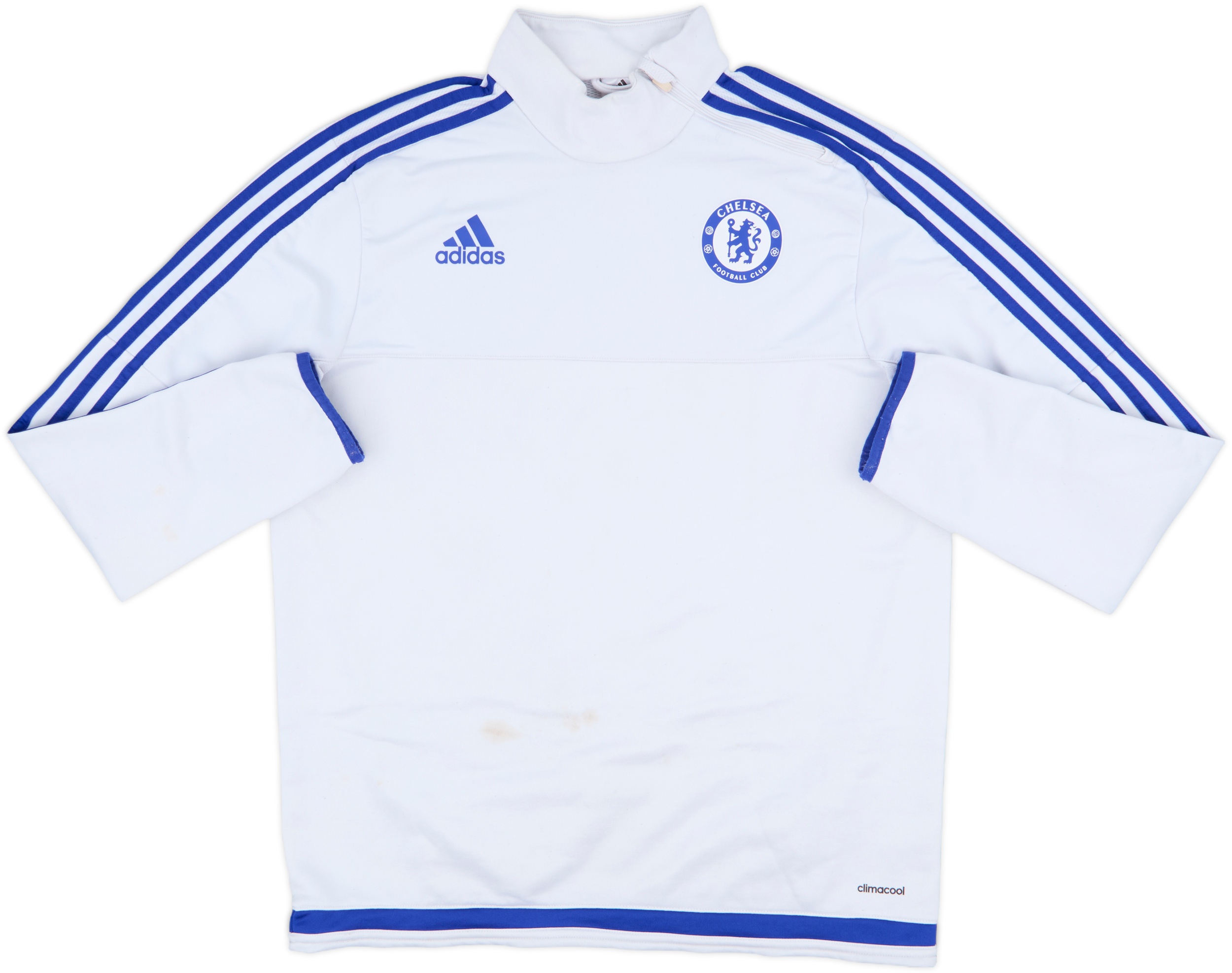 2015-16 Chelsea adidas 1/4 Zip Drill Top - 5/10 - (L)