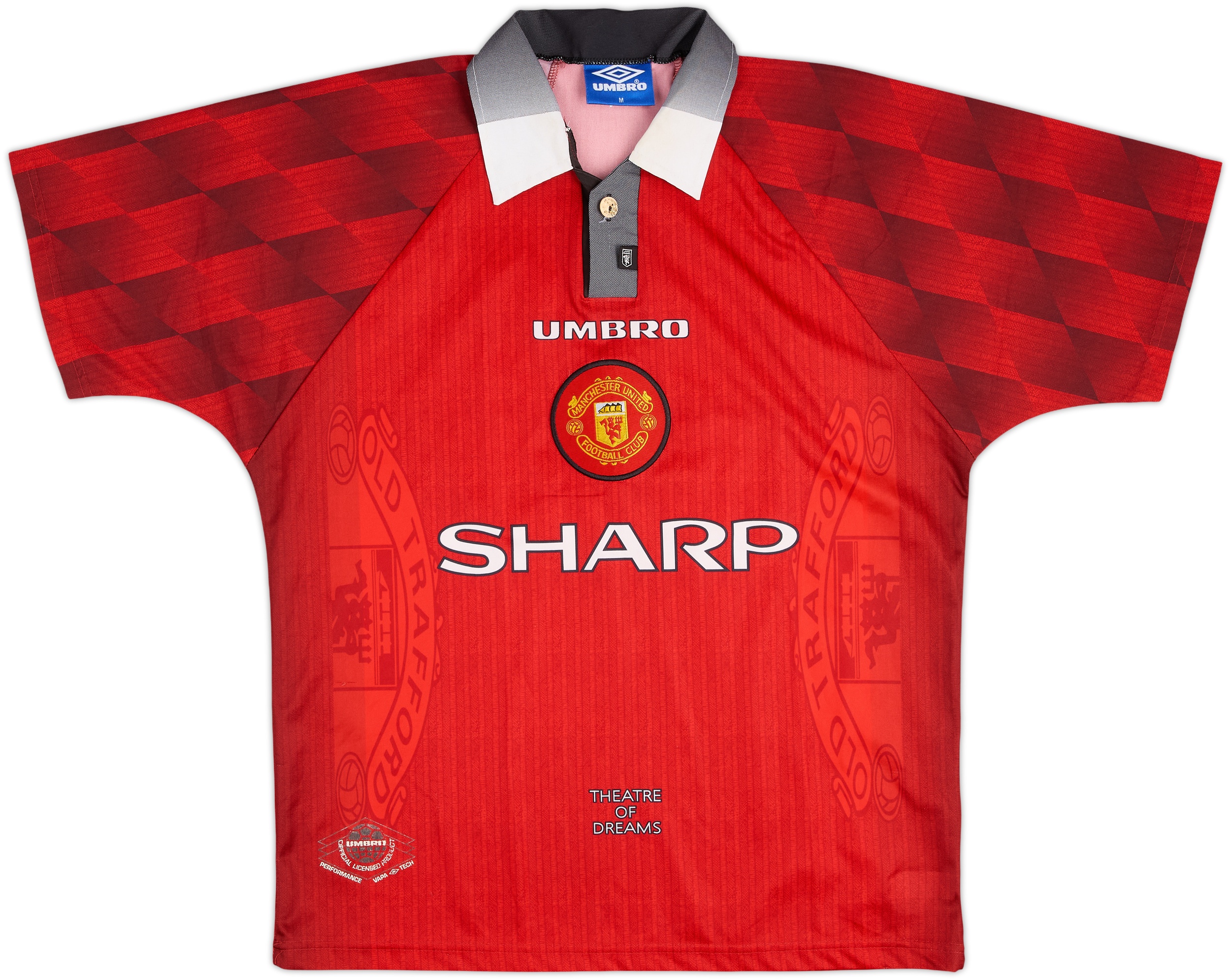 1996-98 Manchester United Home Shirt #10 - 8/10 - (M)