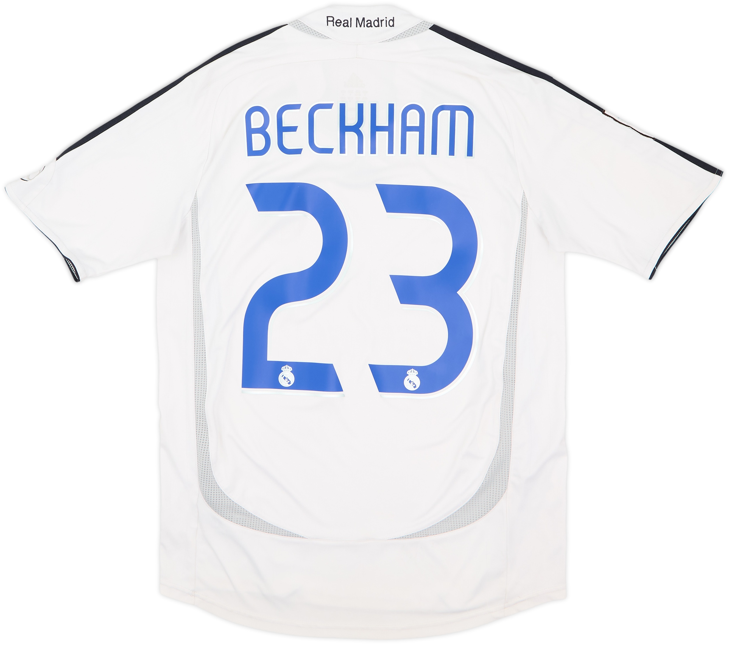2006-07 Real Madrid Home Shirt Beckham #23 - 6/10 - (S)