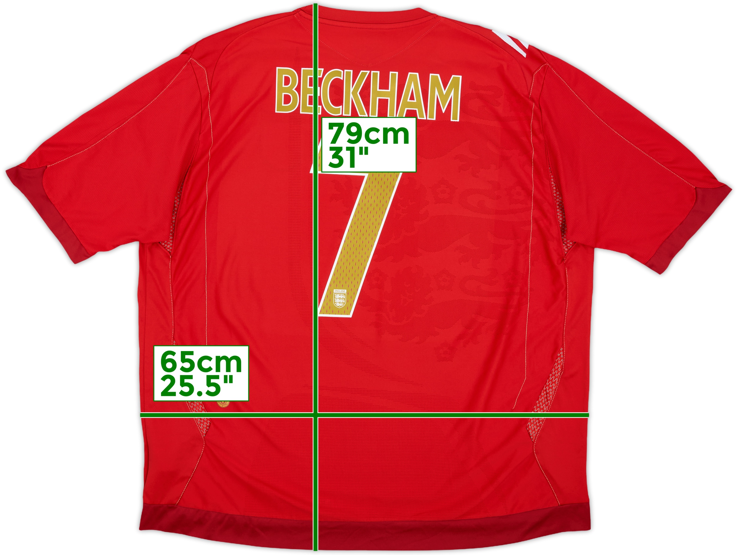 イングランド代表 BECKHAM 7 レッドシャツ beckham jersey umbro shirt england #7 red kit gold gb 14 eu