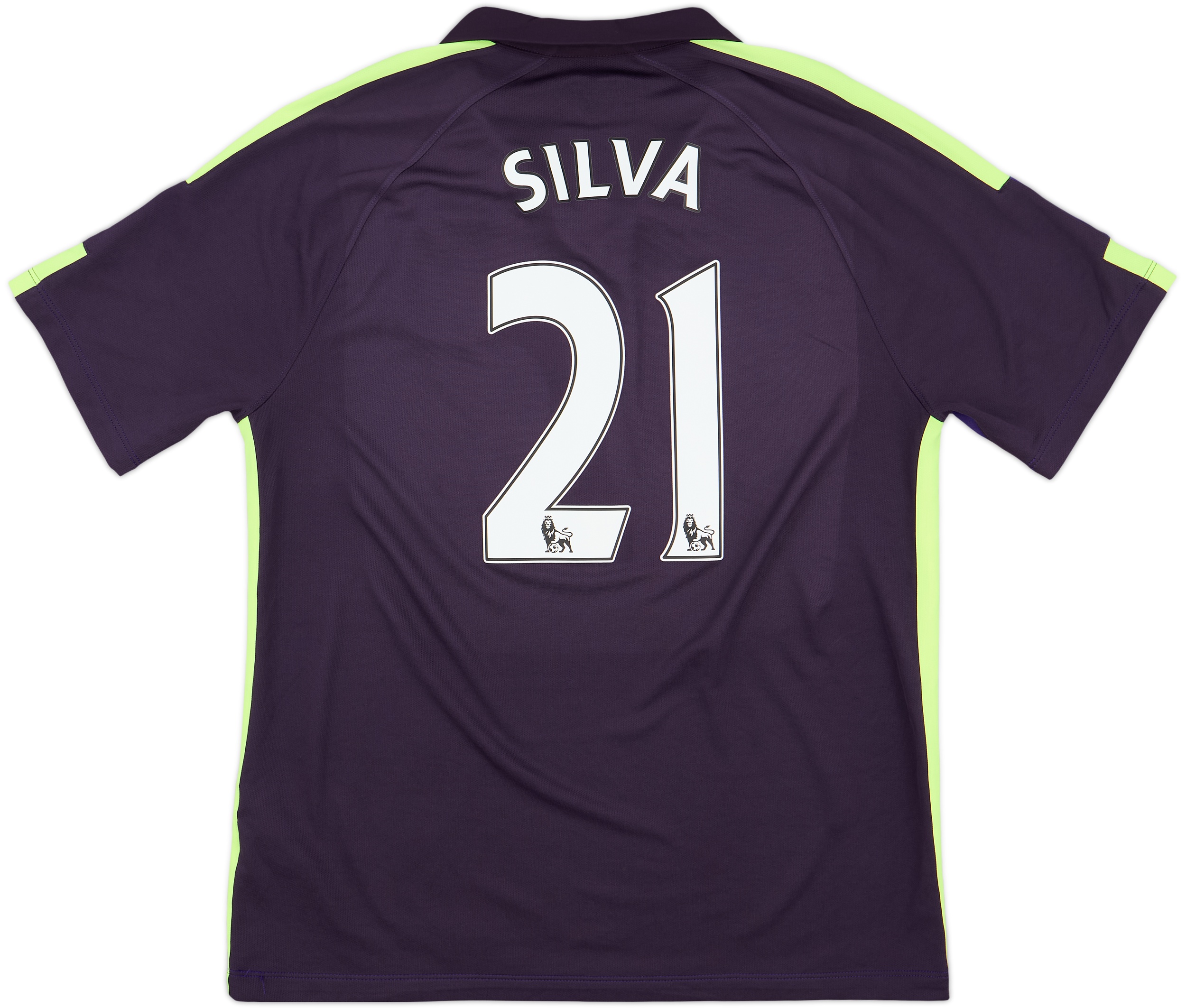 マンチェスター・シティ SILVA 21 シャツ（Lサイズ） 2014-15 Manchester City Third Shirt Silva #21 - 10/10 - (L)