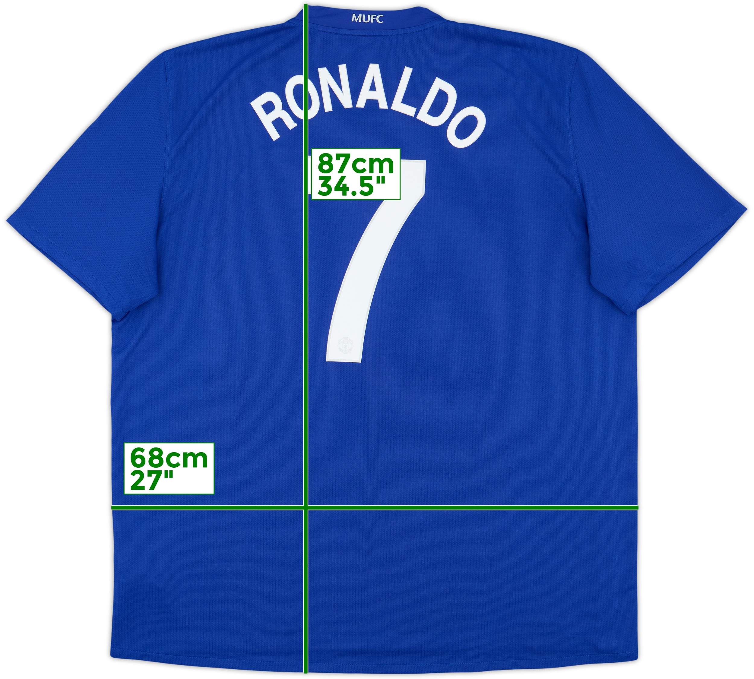 【新品未使用】インテルユニフォーム　RONALDO 9 2008-09 Manchester United Third Shirt Ronaldo #7 - 9/10 - (3XL)