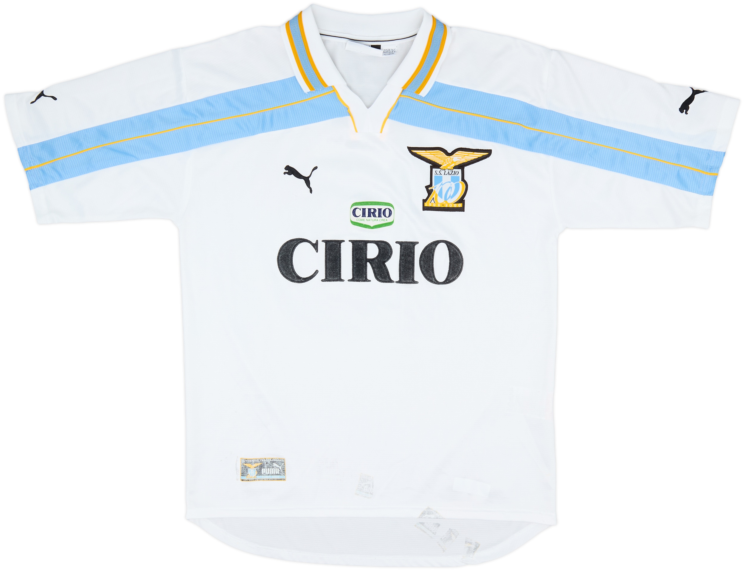 1999-00 Lazio Centenary Home Shirt Nesta #13 - 6/10 - (M)