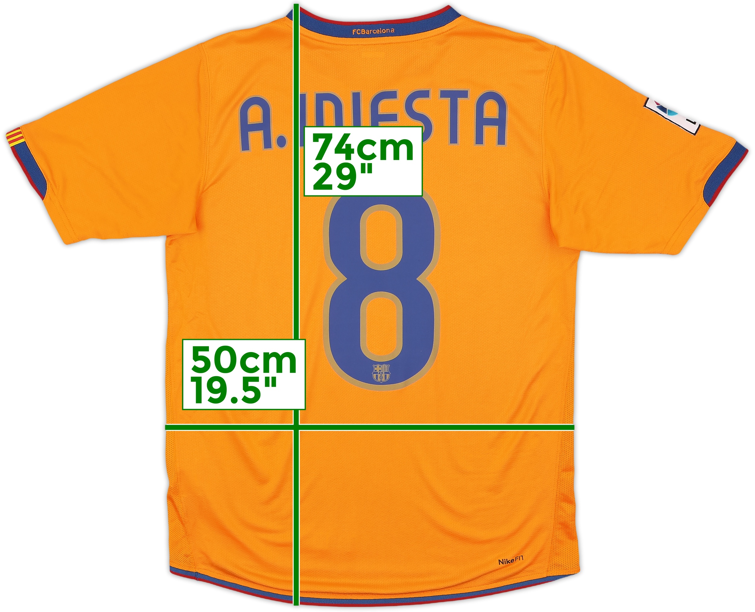 A.INIESTA 8番 サッカージャージ Lサイズ A.INIESTA 8番 サッカージャージ Lサイズ - メルカリ