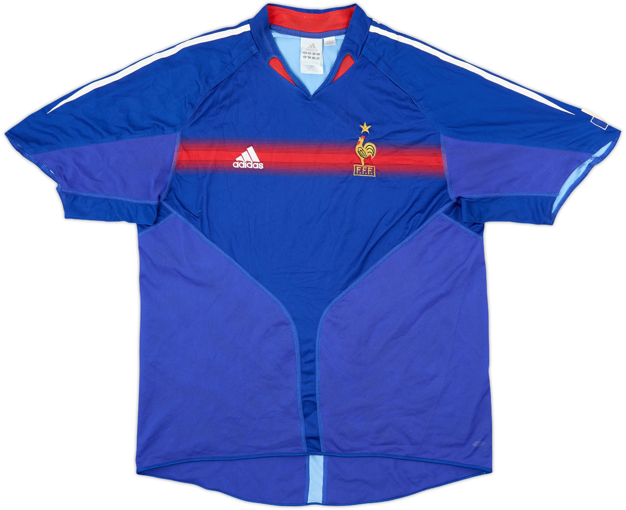 06's adidas × France  Game Shirts 2004-06 France Home Shirt - 5/10 - (XL)