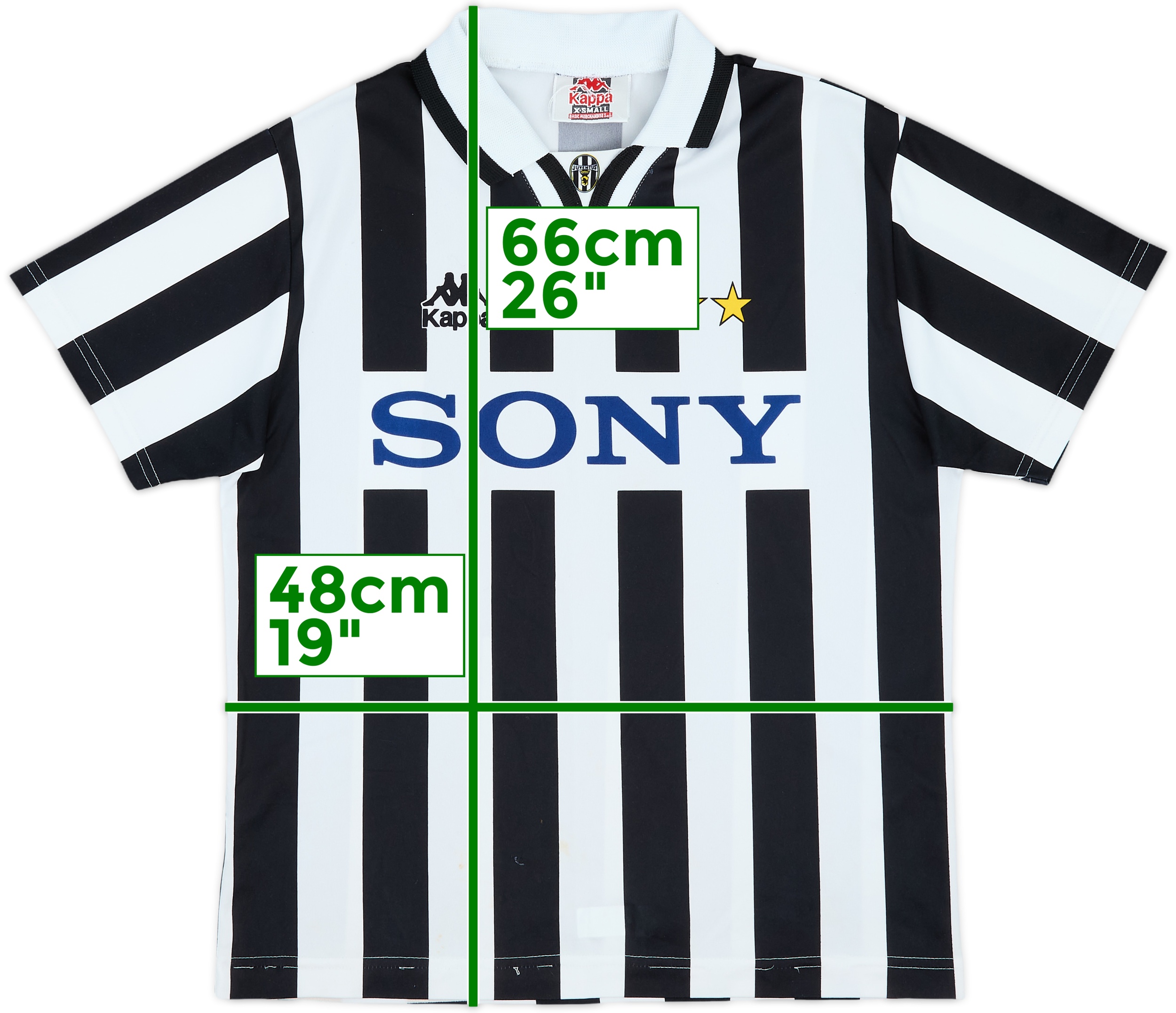 ウェア 1995-96 Juventus Home L/S Shirt (L) 1995-97 Juventus Home L/S Shirt - 6/10 - (XL)