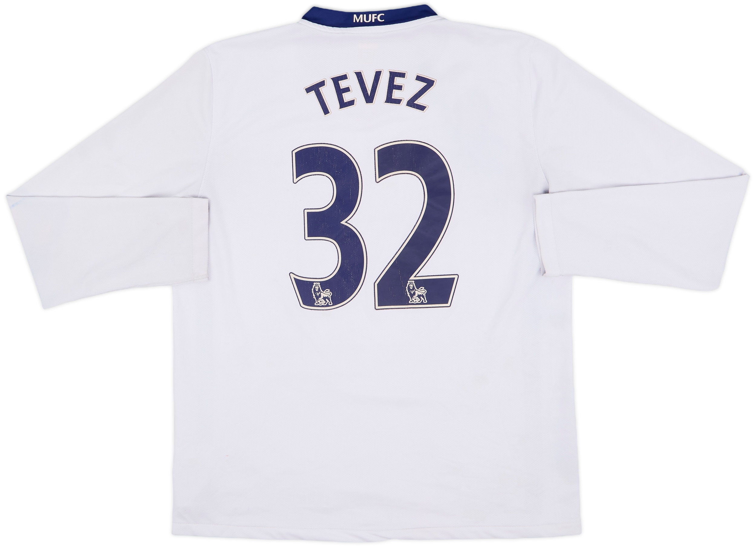 テベス　TEVEZ 32番 サイン入り Nike ユニフォーム　07/08 Football shirt soccer FC Manchester United Home 2007-2009