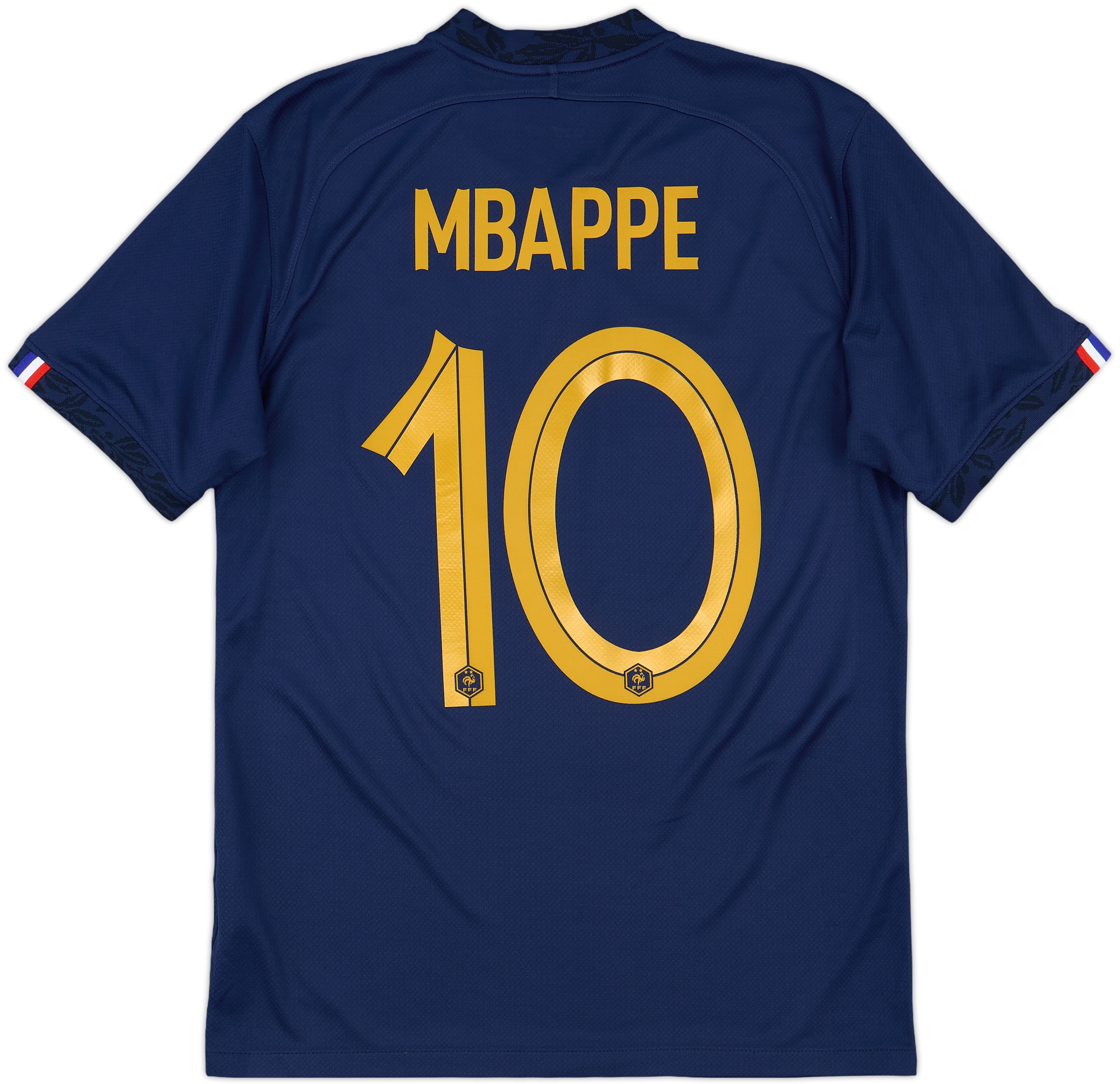 Kit Flocage MBAPPE #10 Or Maillot France FFF + Patch