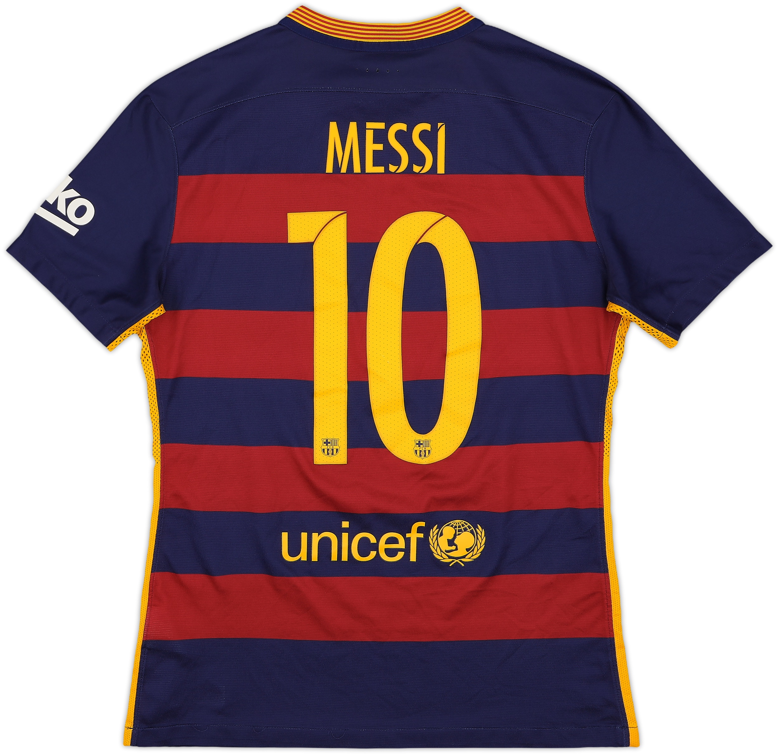 Tシャツ MESSI 10 ★ FC Barcelona 2015-16 Barcelona Authentic Home Shirt Messi #10 - 5/10 - (M)