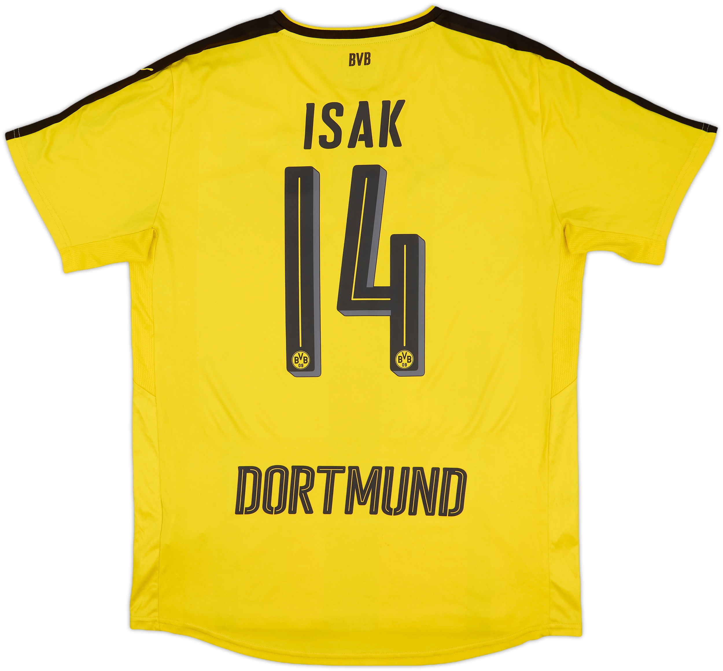 2016-17 Borussia Dortmund Home Shirt Isak #14 - 7/10 - (L)
