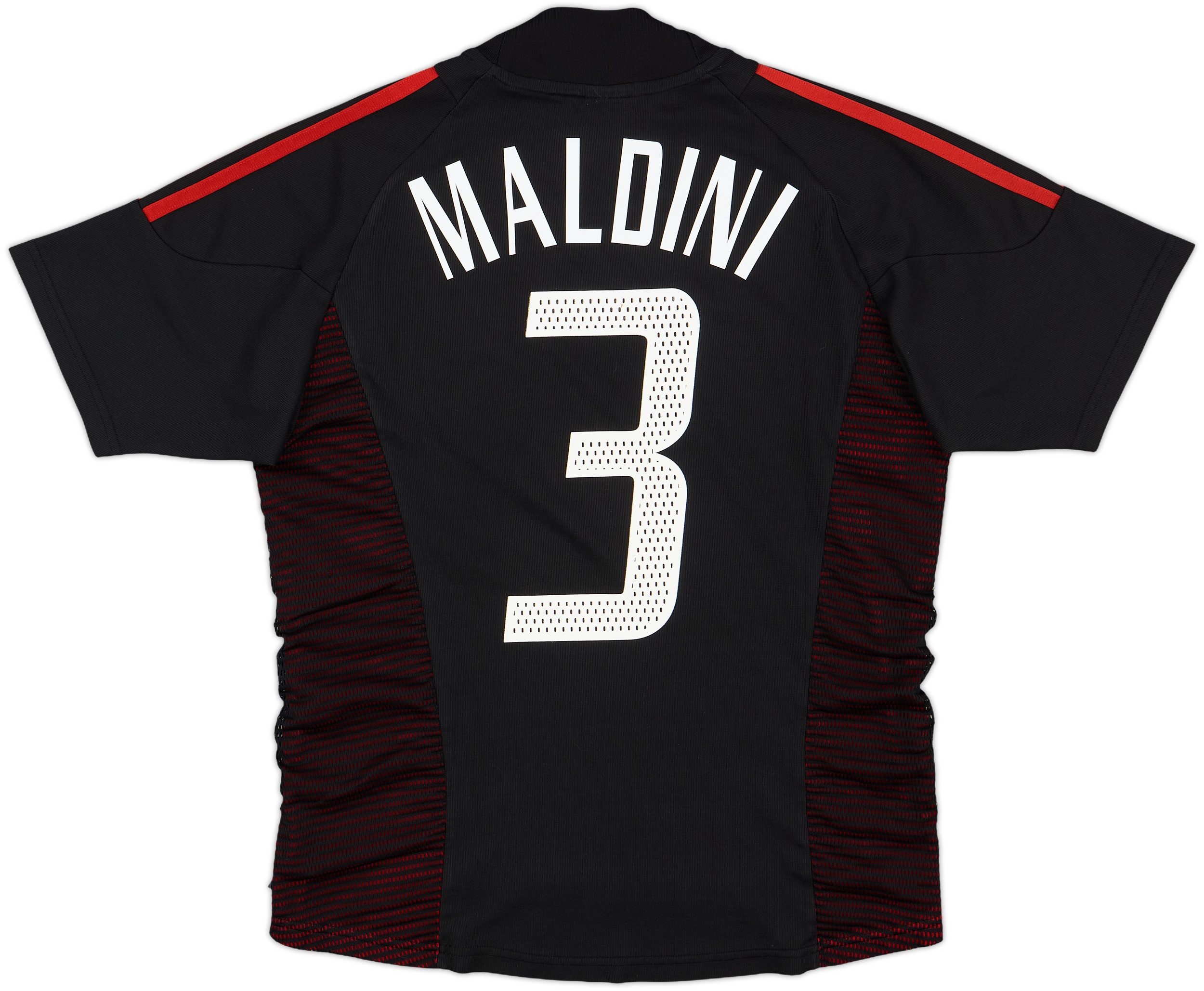 【希少レア】00s AC Milan Soccer Shirt Maldini 2000-02 AC Milan Home Shirt Maldini #3 - 8/10 - (XXL)