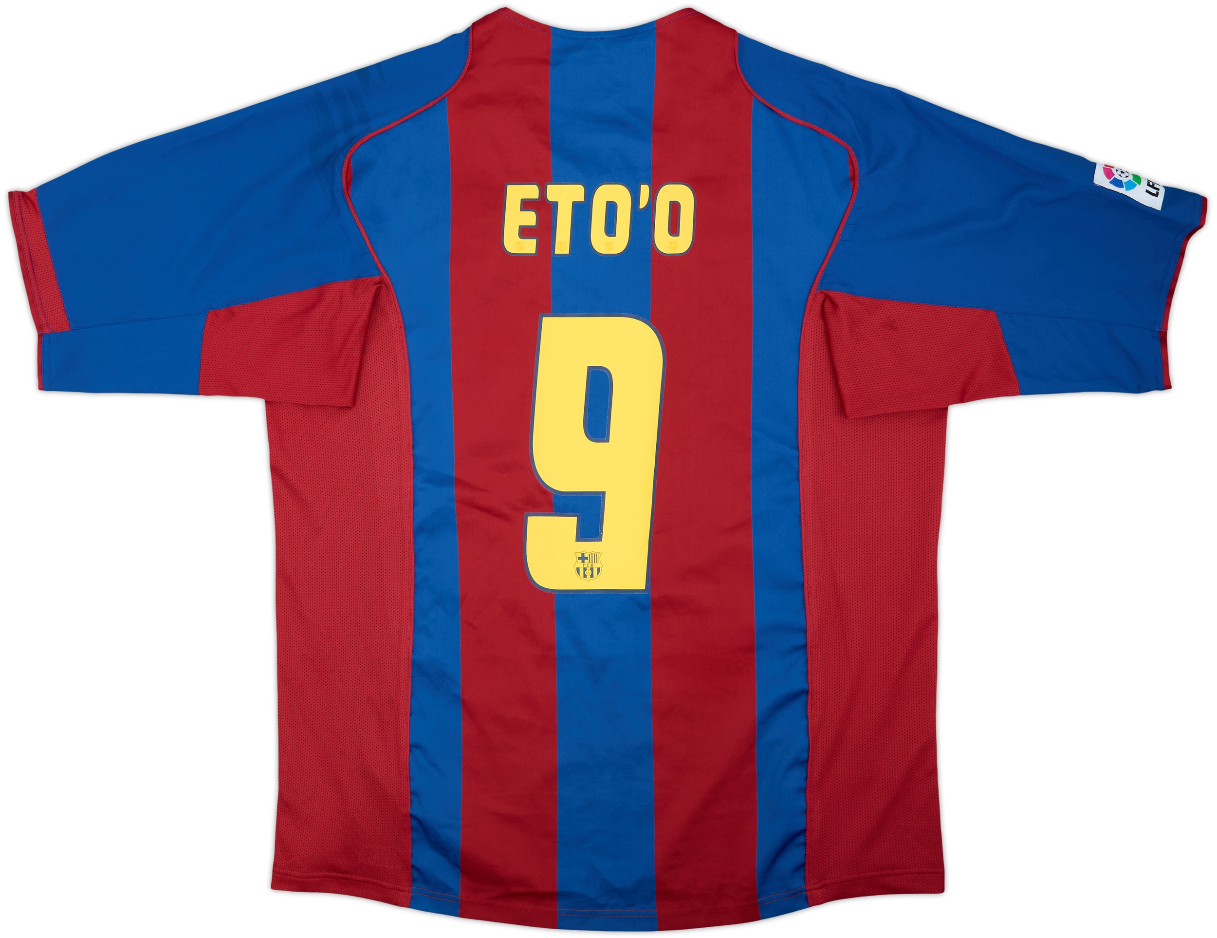 2004-05 Barcelona Home Shirt Eto'o #9 - 8/10 - (XL)