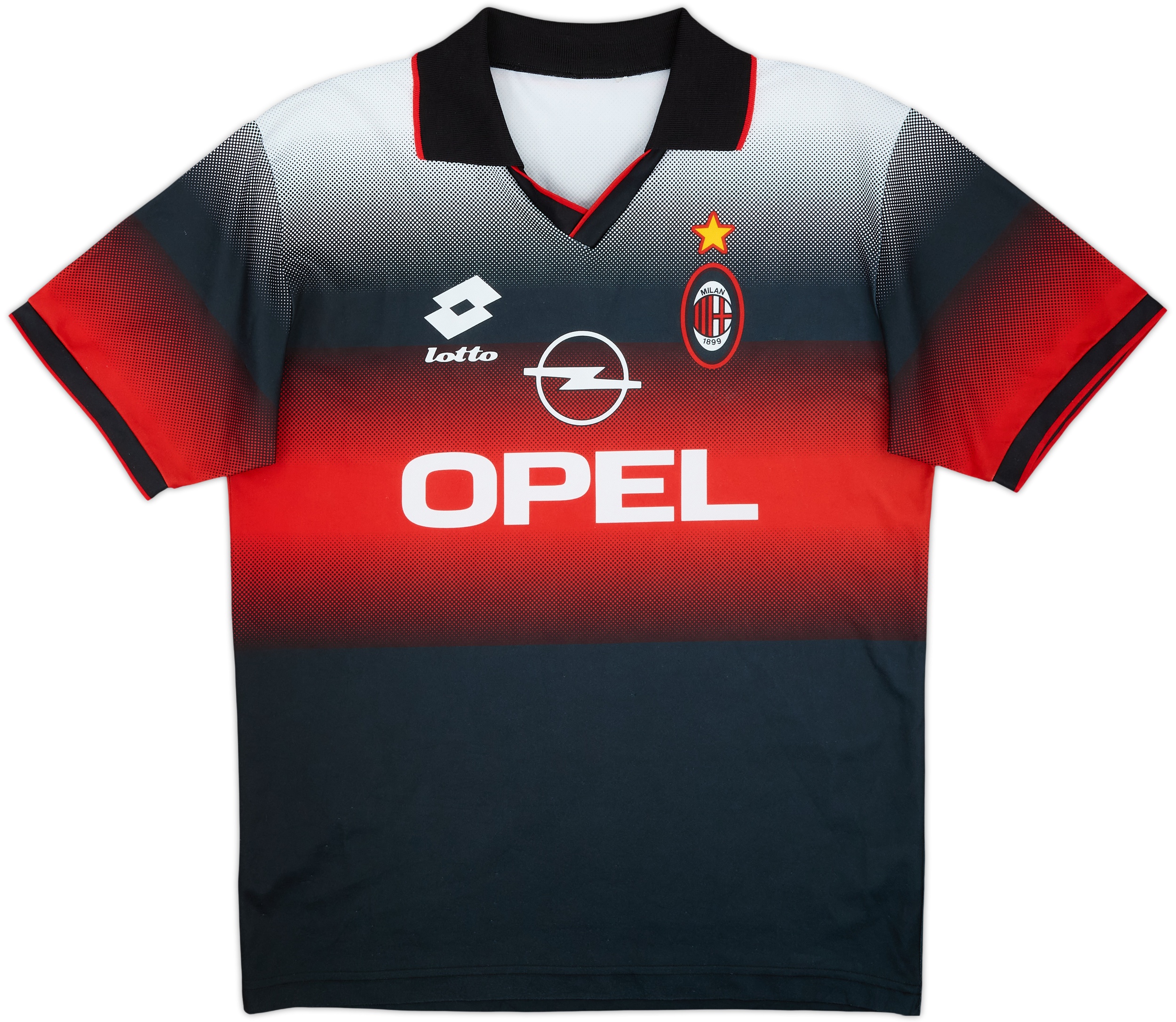 1996-97 AC Milan Lotto Training Shirt - 8/10 - (L)