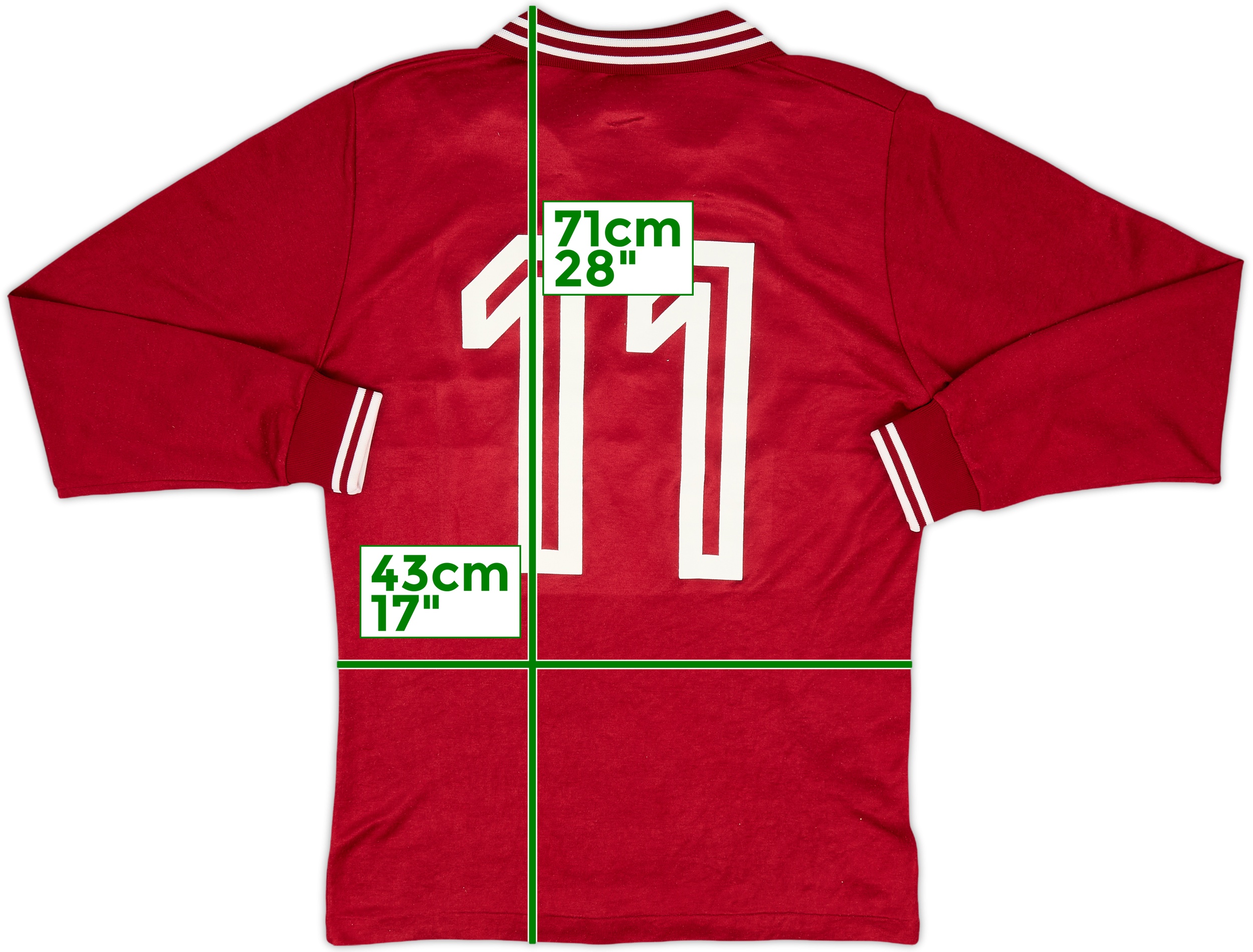 1983-87 Servette Home L/S Shirt #11 - 9/10 - (M)